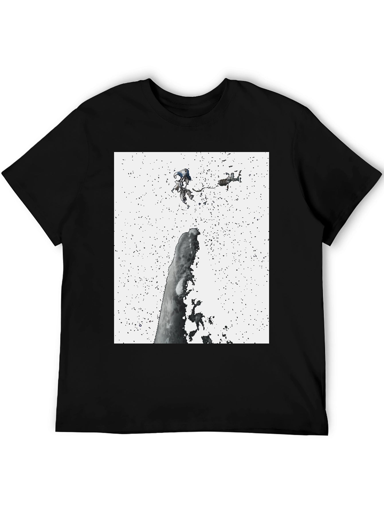 Astronauts in Space Black Tee