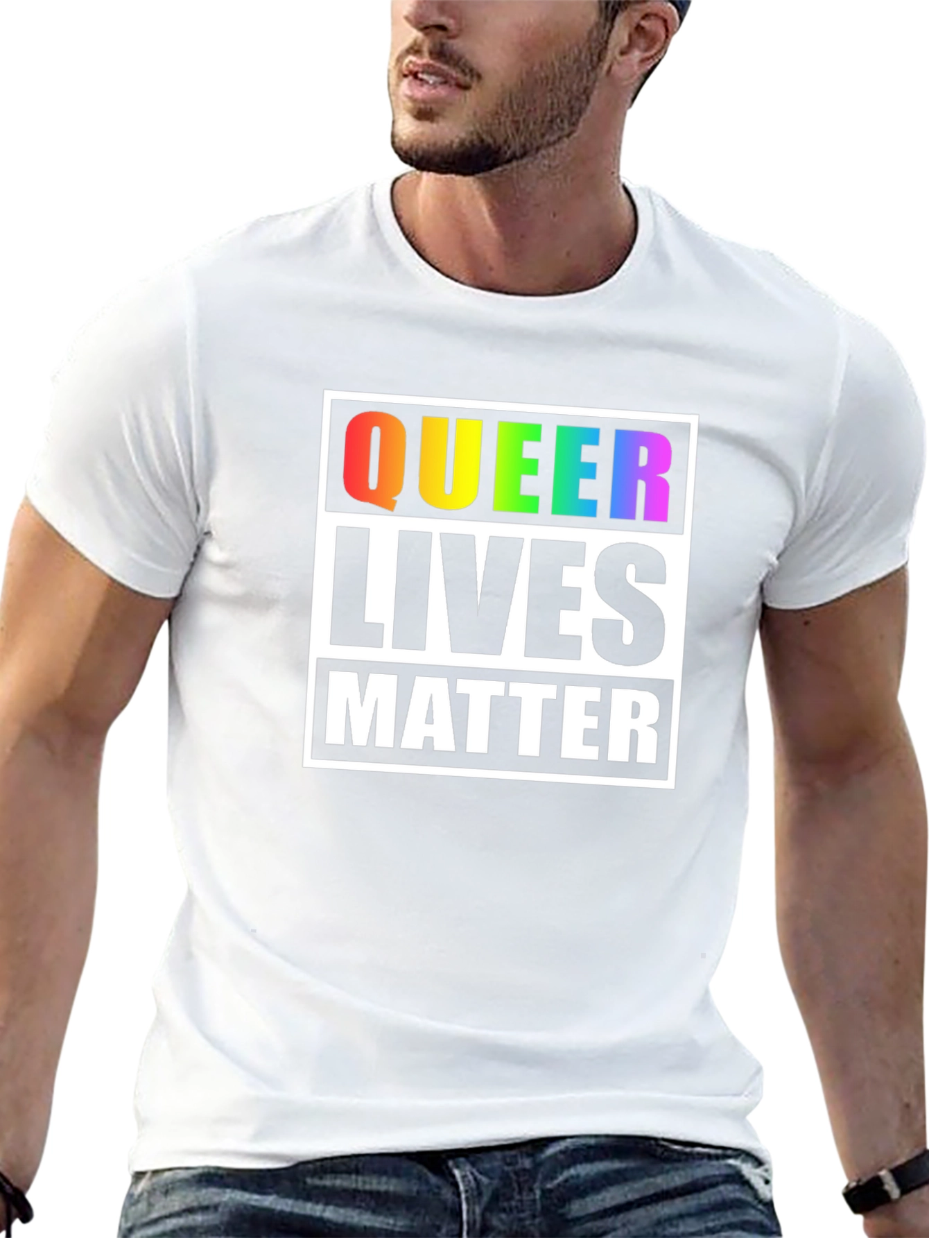 Queer Lives Matter T-Shirt - Pride & Support