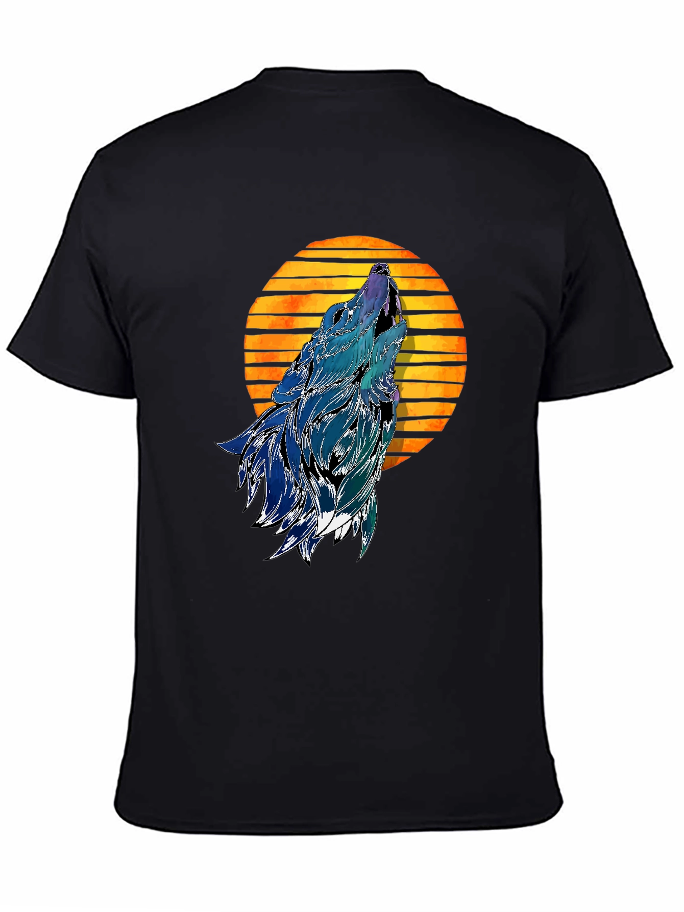 Wolf Howling at Moon T-Shirt
