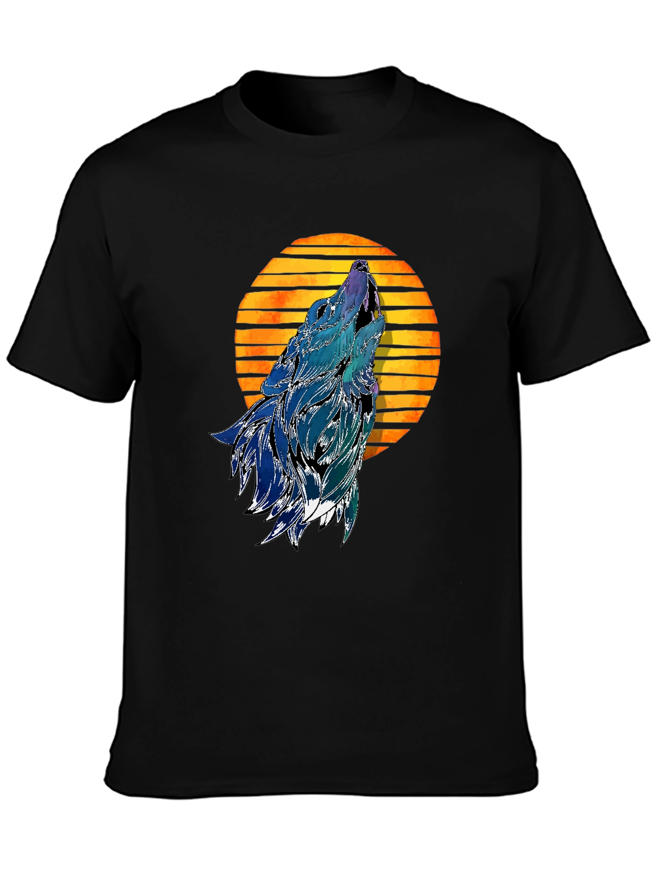 Wolf Howling at Moon T-Shirt