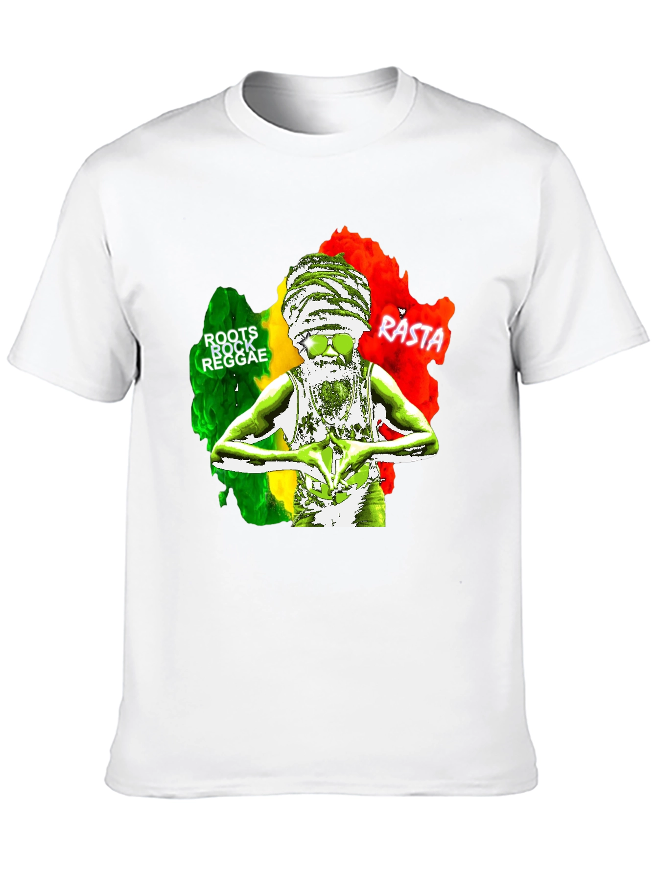 Roots Rock Reggae Rasta Graphic T-Shirt