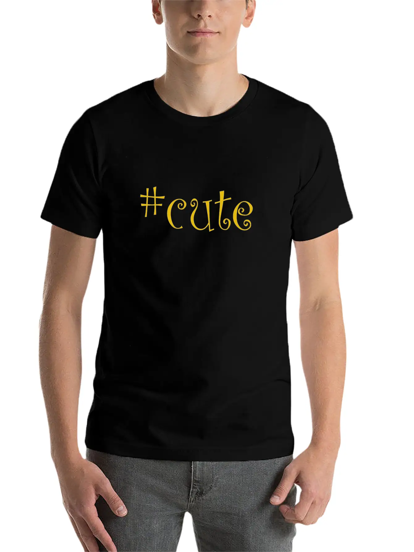 #cute Modern Fit Casual T-Shirt ��� Clean And Versatile Design