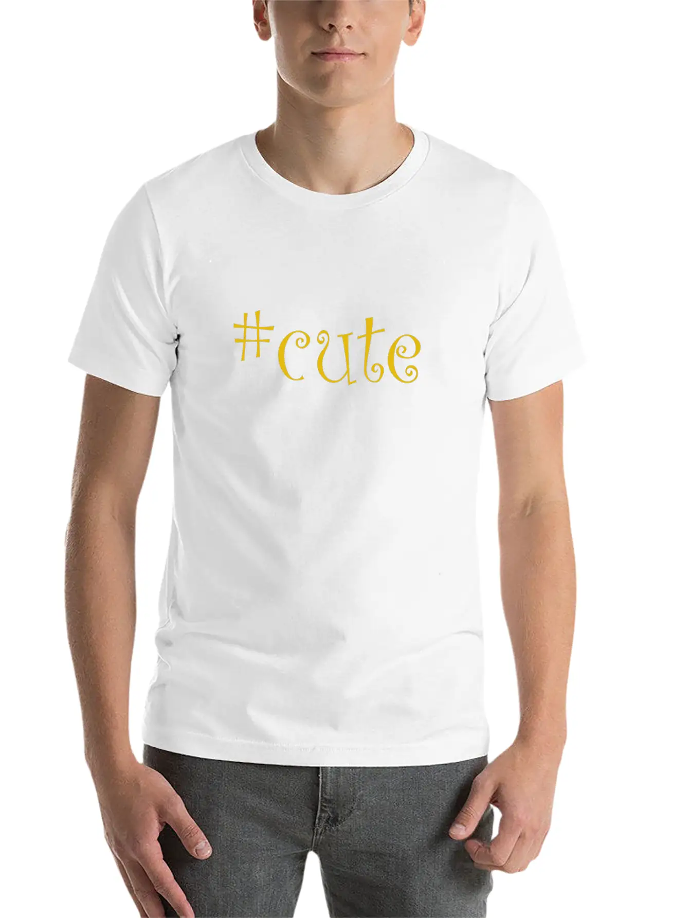 #cute Modern Fit Casual T-Shirt ��� Clean And Versatile Design