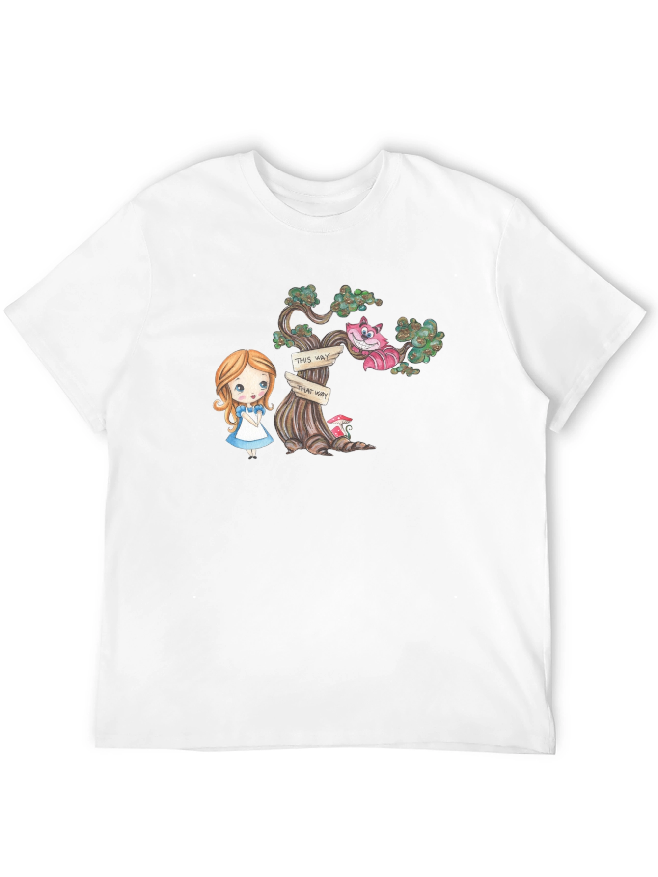 Alice in Wonderland Graphic Tee - Black