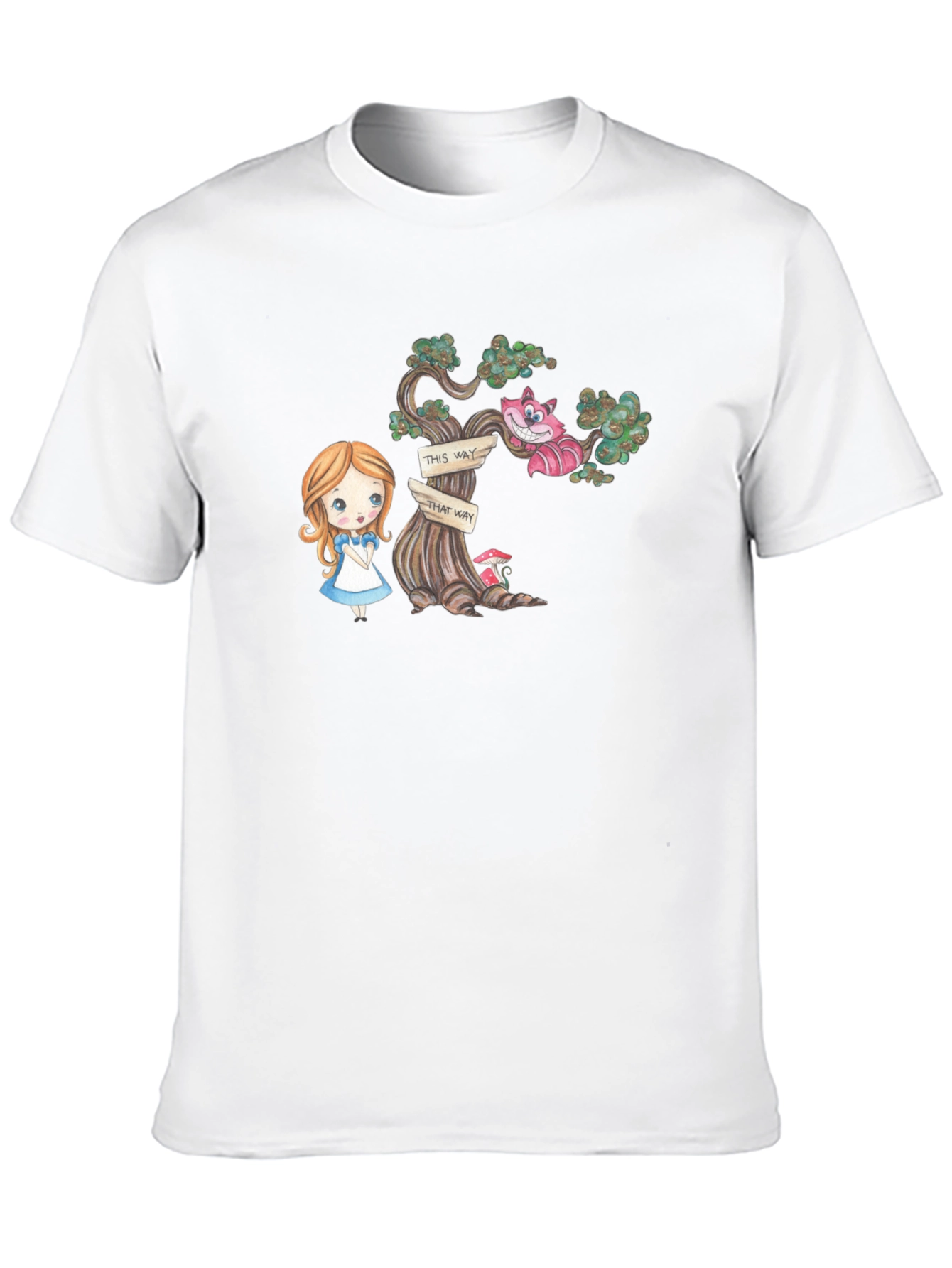 Alice in Wonderland Graphic Tee - Black