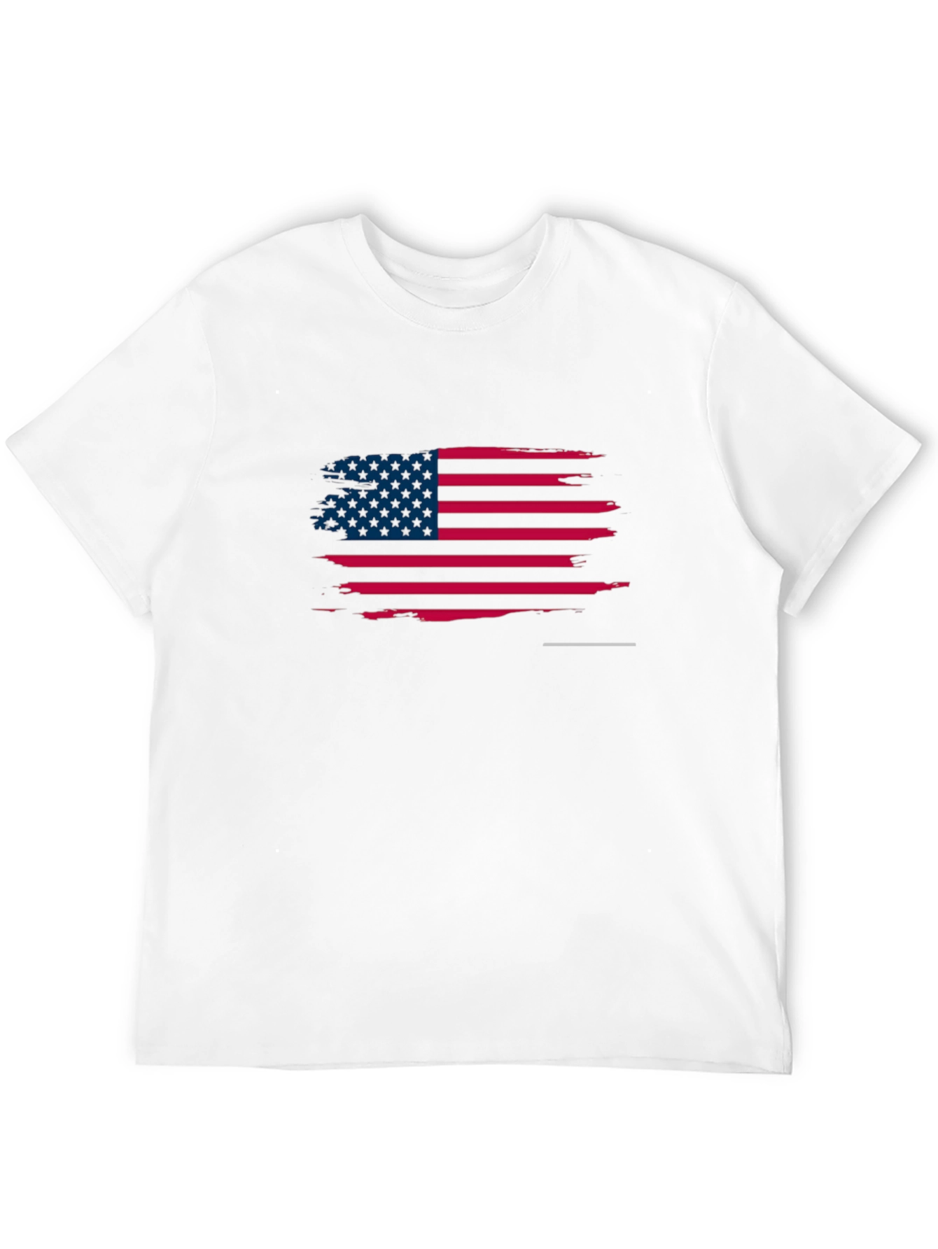 American Flag Distressed Black T-Shirt