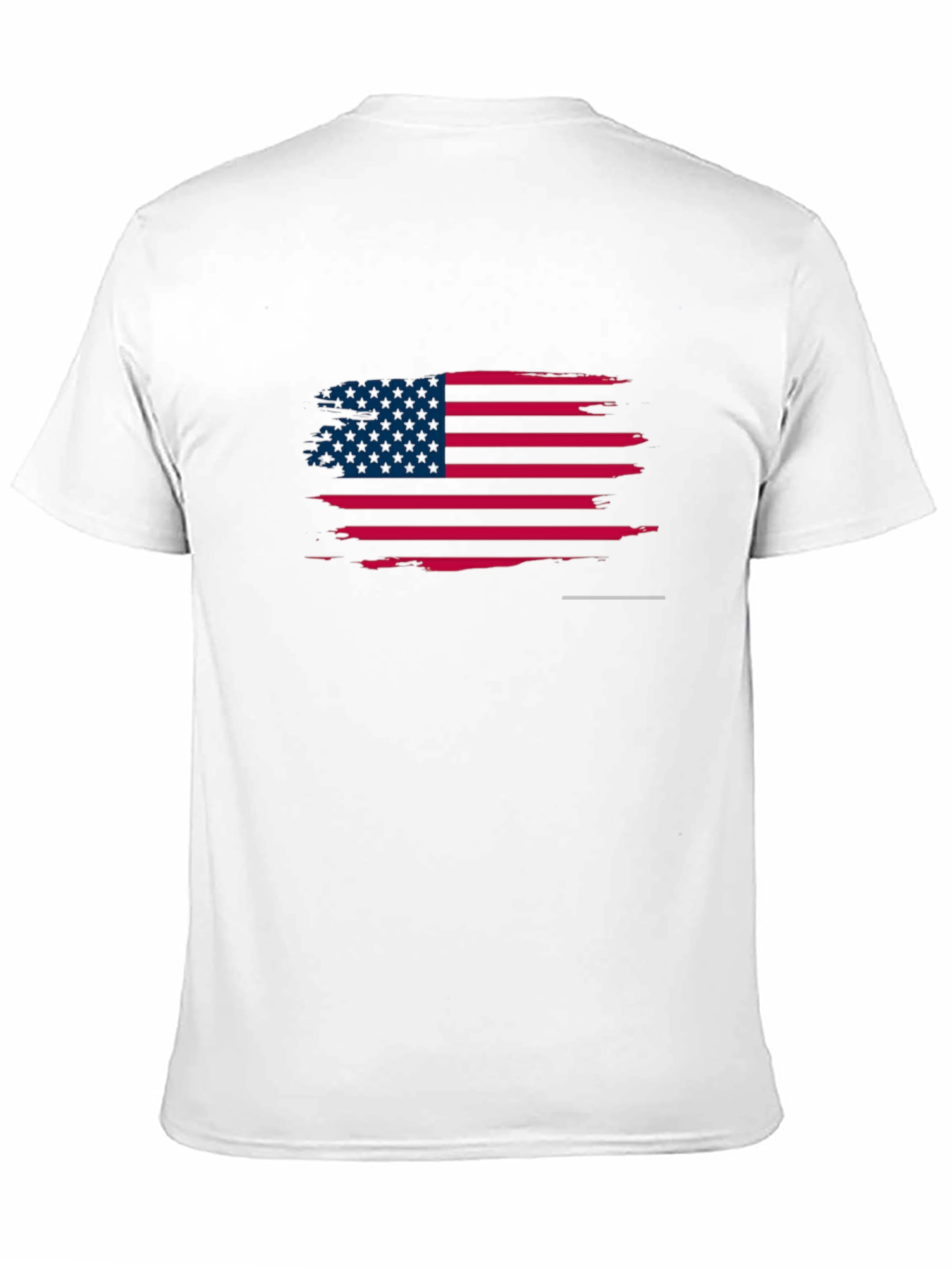 American Flag Distressed Black T-Shirt