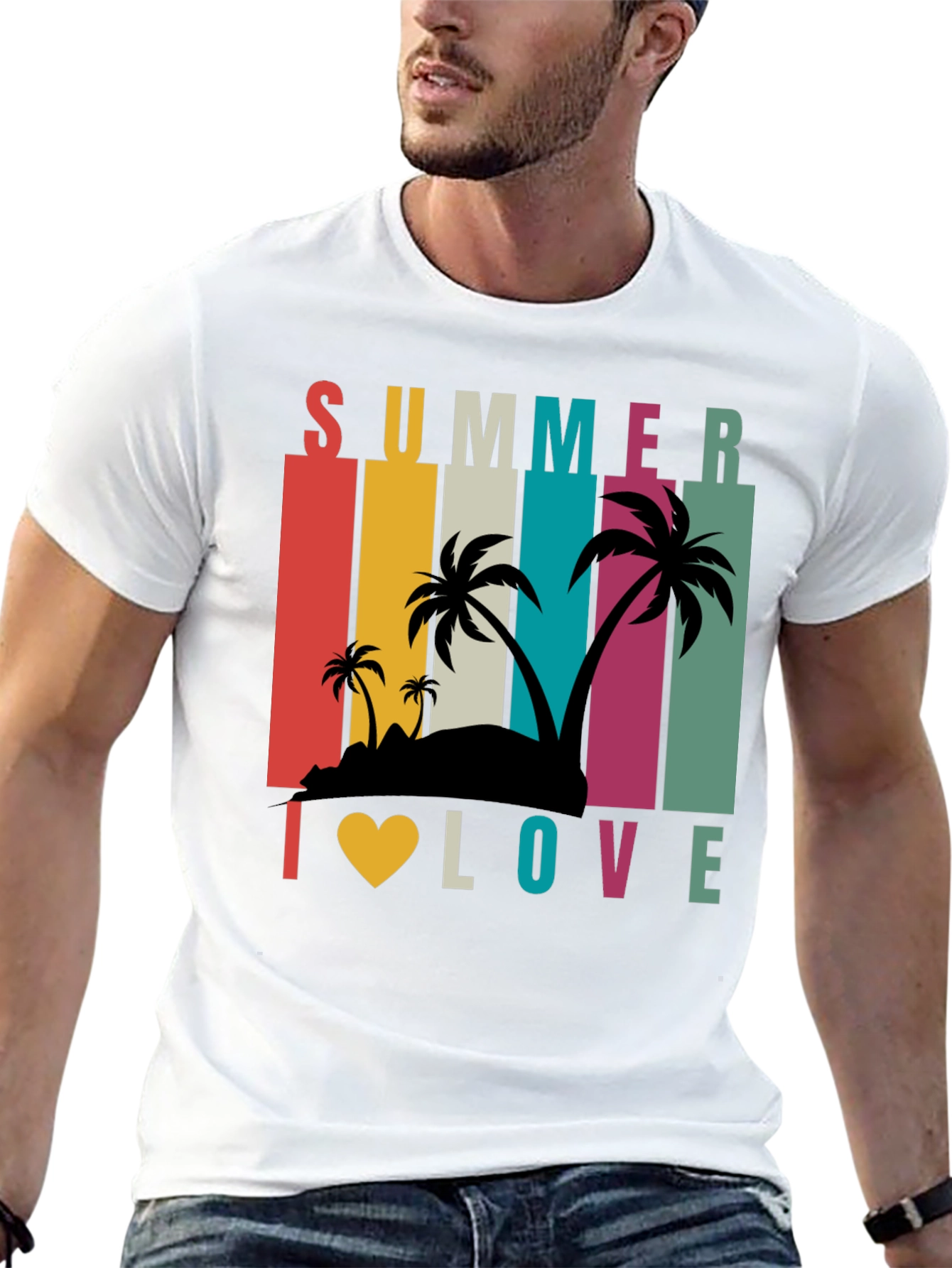 Summer I Love Retro T-Shirt