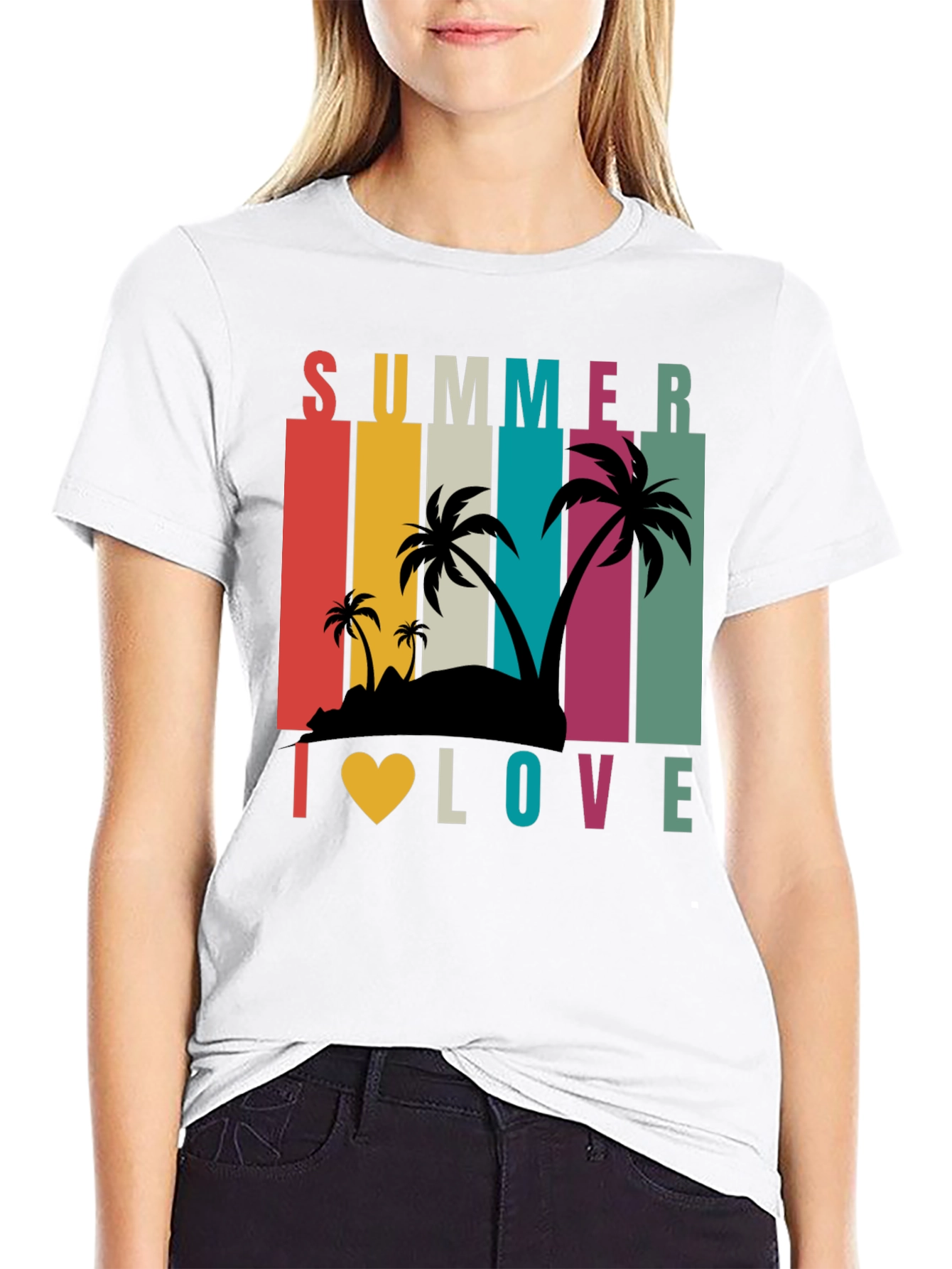 Summer I Love Retro T-Shirt