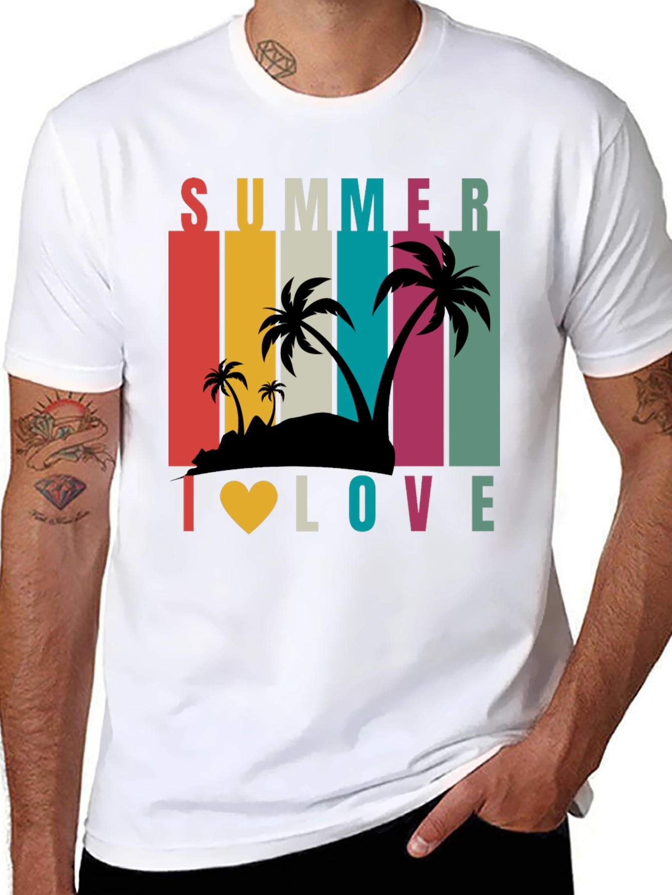 Summer I Love Retro T-Shirt
