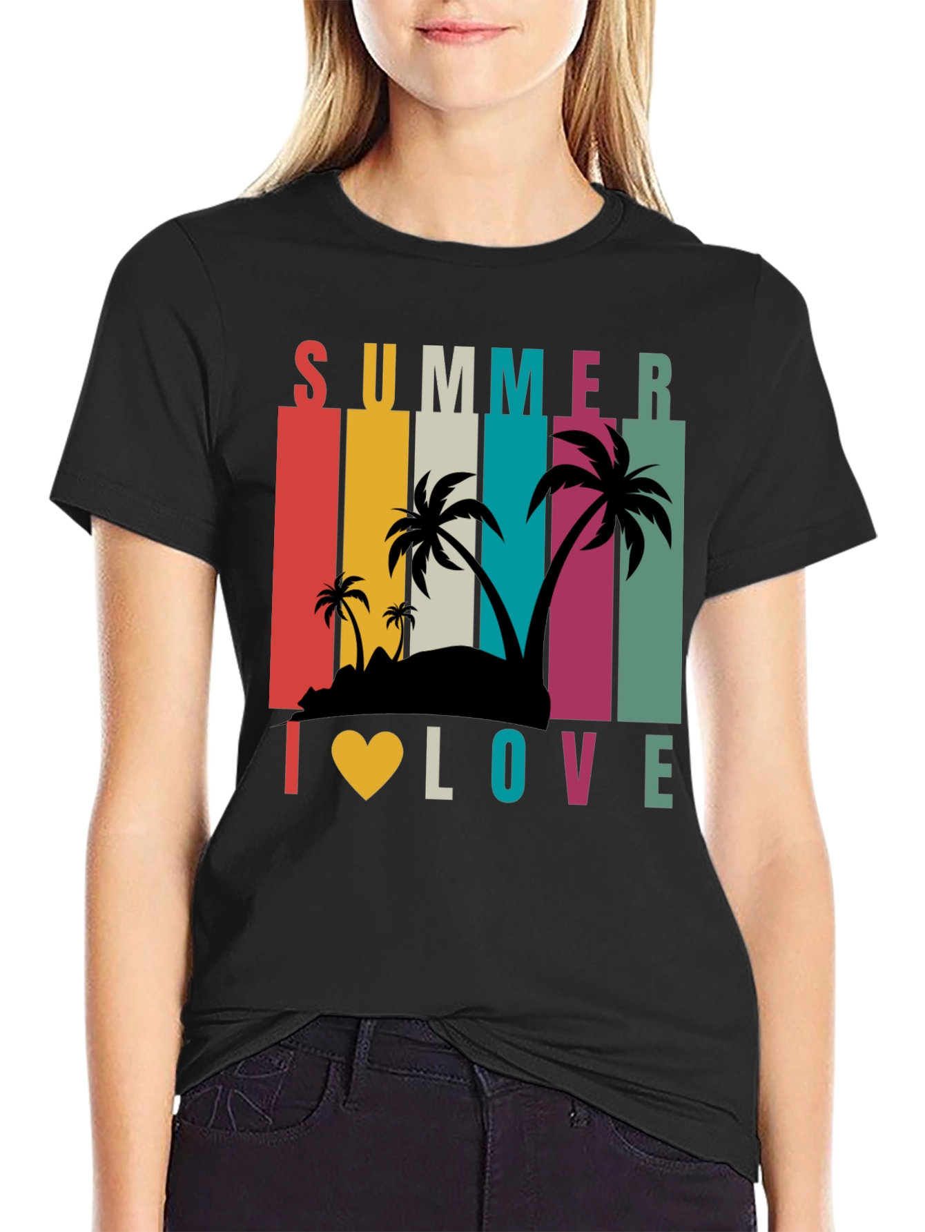 Summer I Love Retro T-Shirt