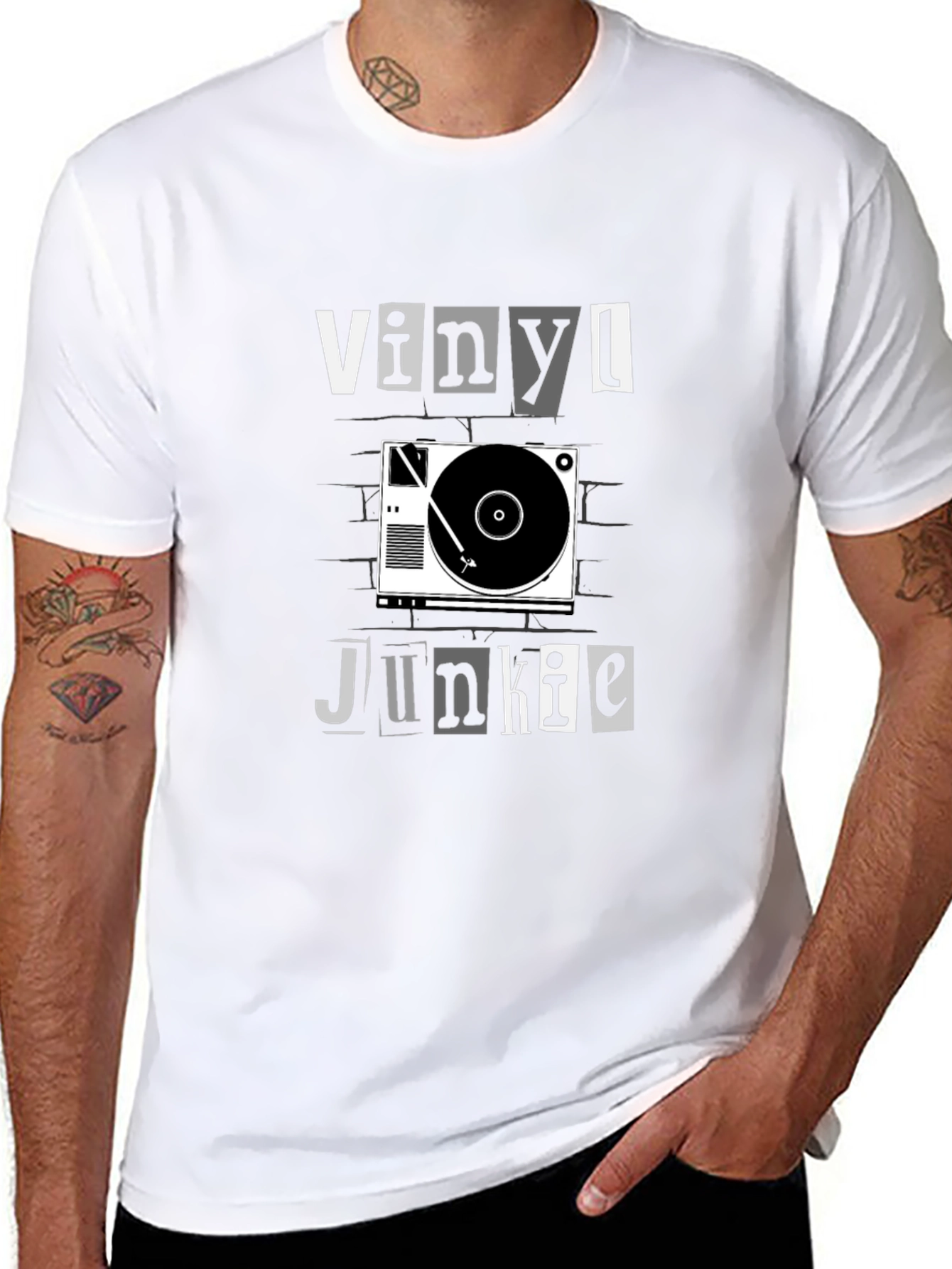 Vinyl Junkie Graphic Tee