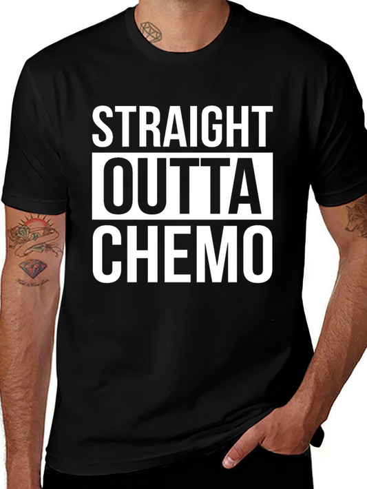 Straight Outta Chemo Graphic Tee - Black