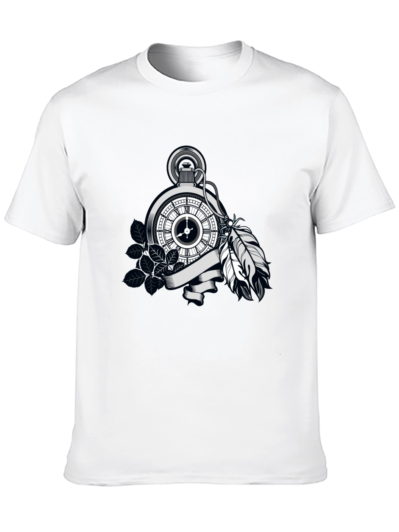Pocket Watch Feather Graphic Tee