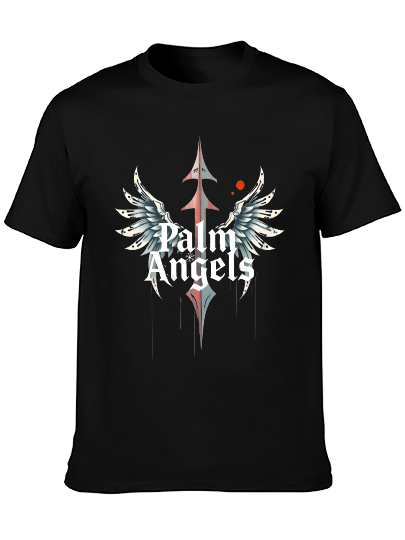 Palm Angels Black Graphic Tee