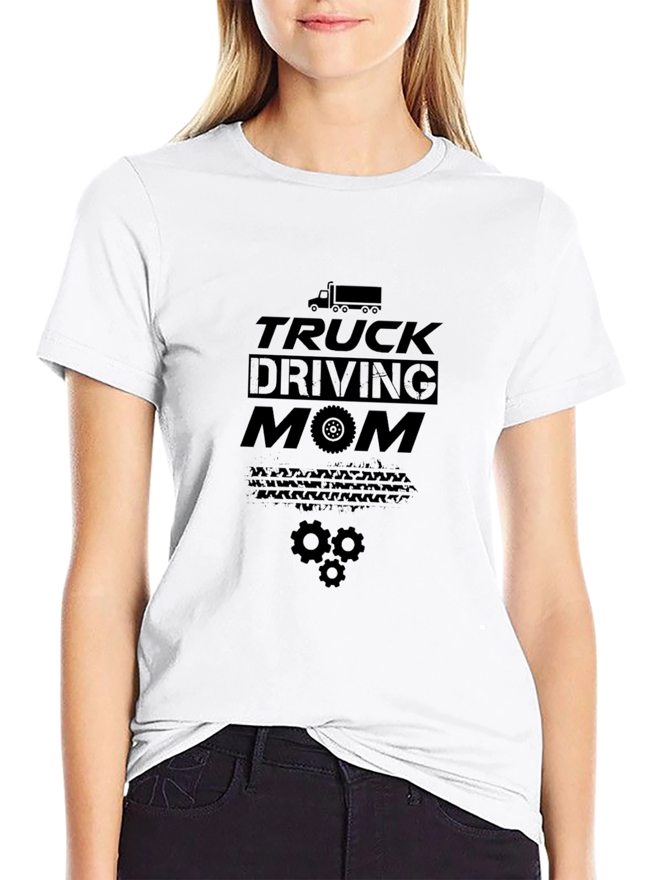 Truck Driving Mom Graphic T-Shirt