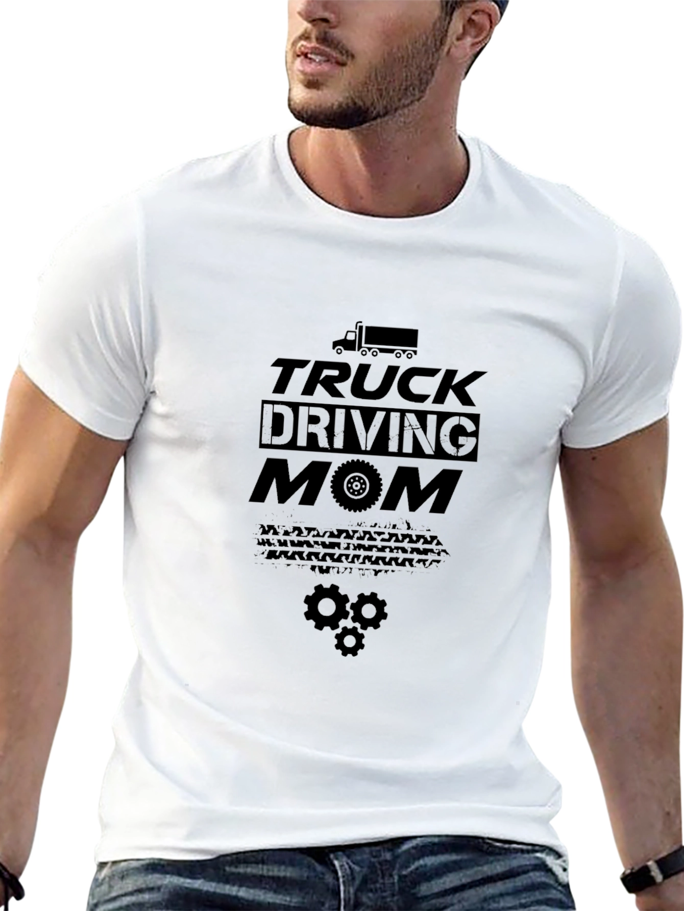 Truck Driving Mom Graphic T-Shirt