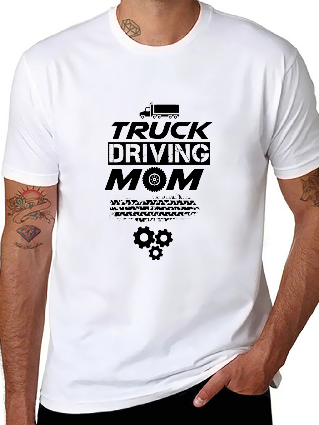 Truck Driving Mom Graphic T-Shirt