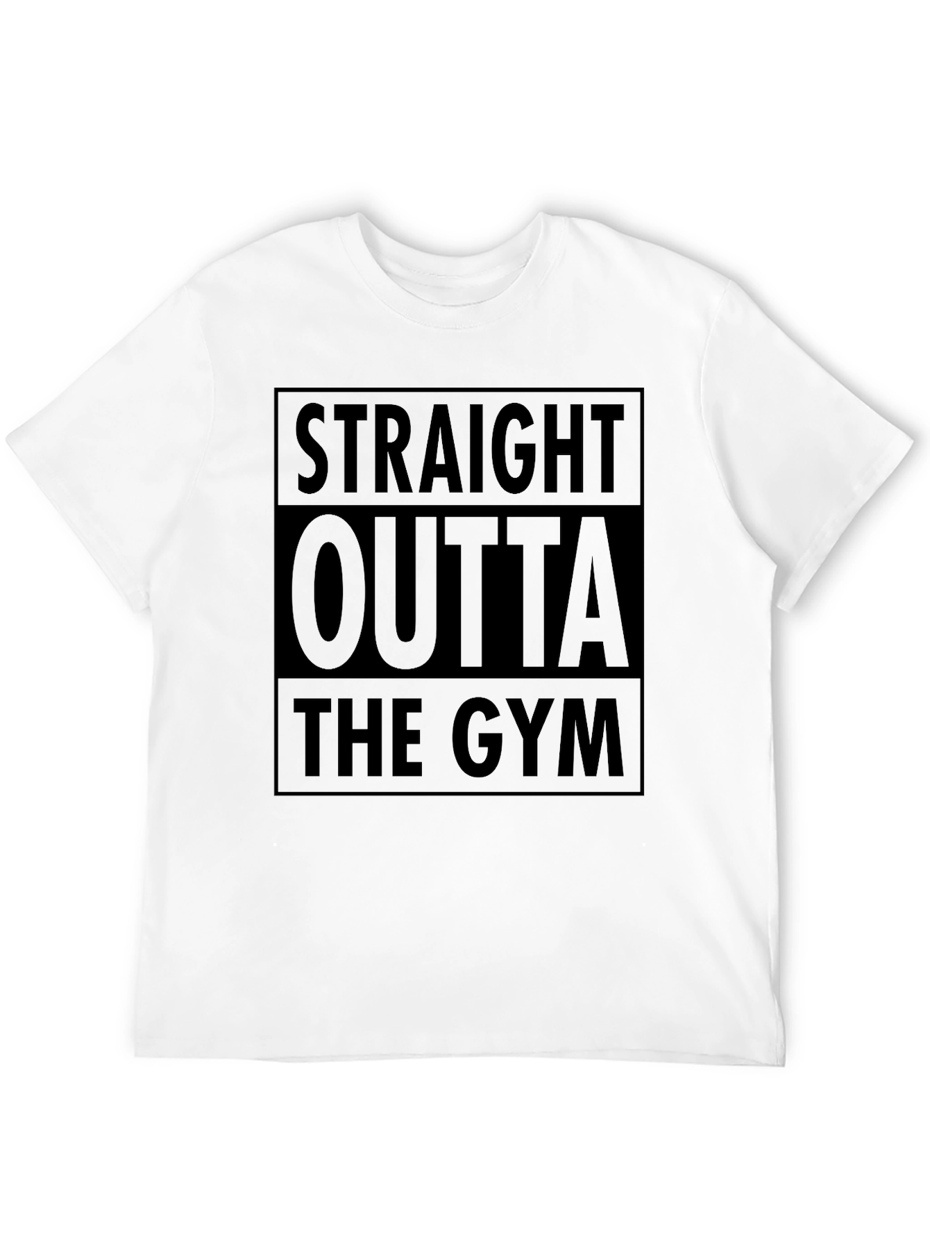 Straight Outta the Gym Black T-Shirt