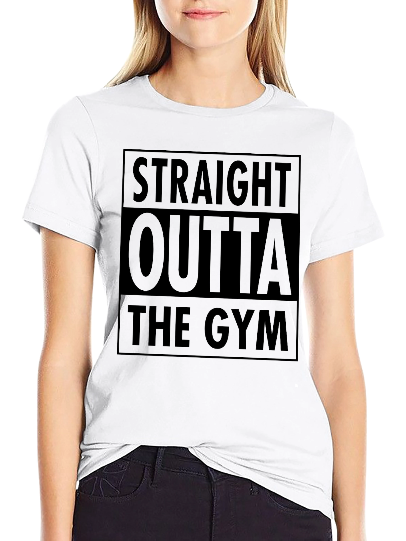 Straight Outta the Gym Black T-Shirt