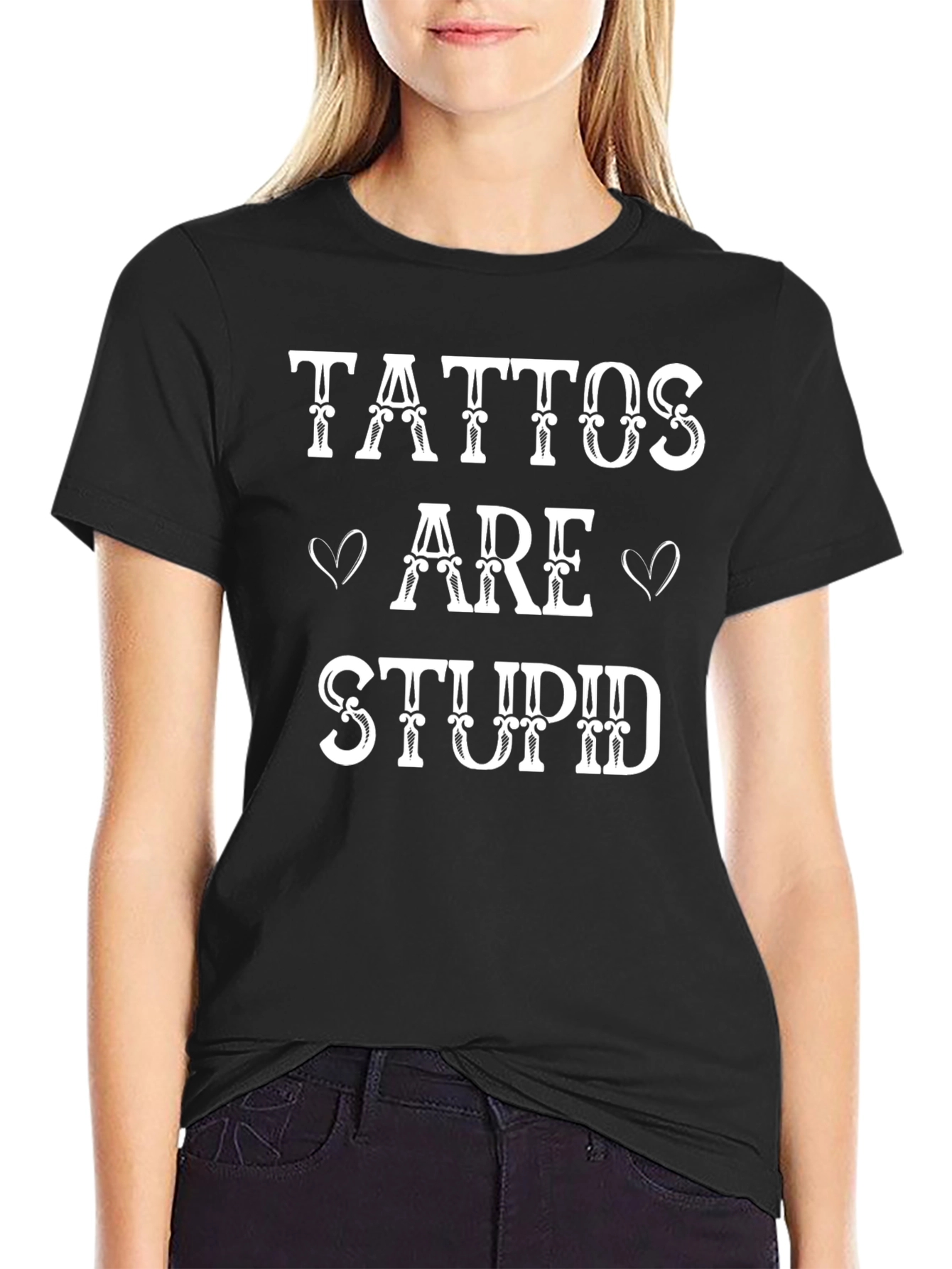Tattoos Are Stupid Graphic T-Shirt