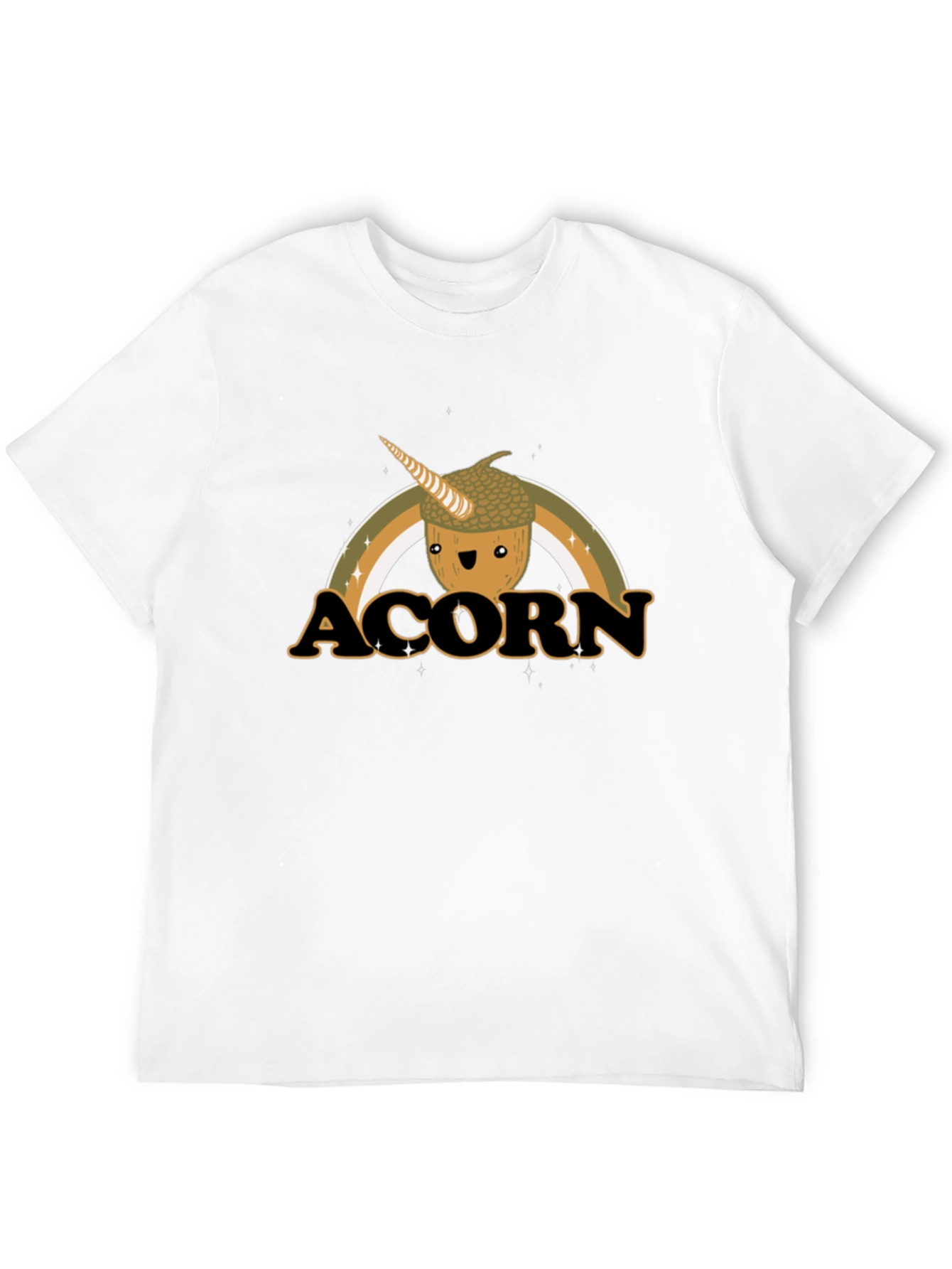 Acorn Unicorn Rainbow Graphic T-Shirt