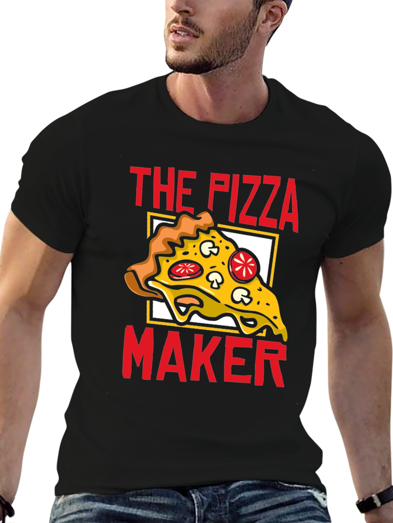 The Pizza Maker Graphic Tee - Foodie T-Shirt