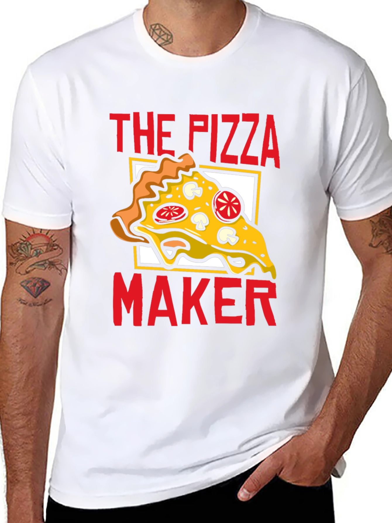 The Pizza Maker Graphic Tee - Foodie T-Shirt