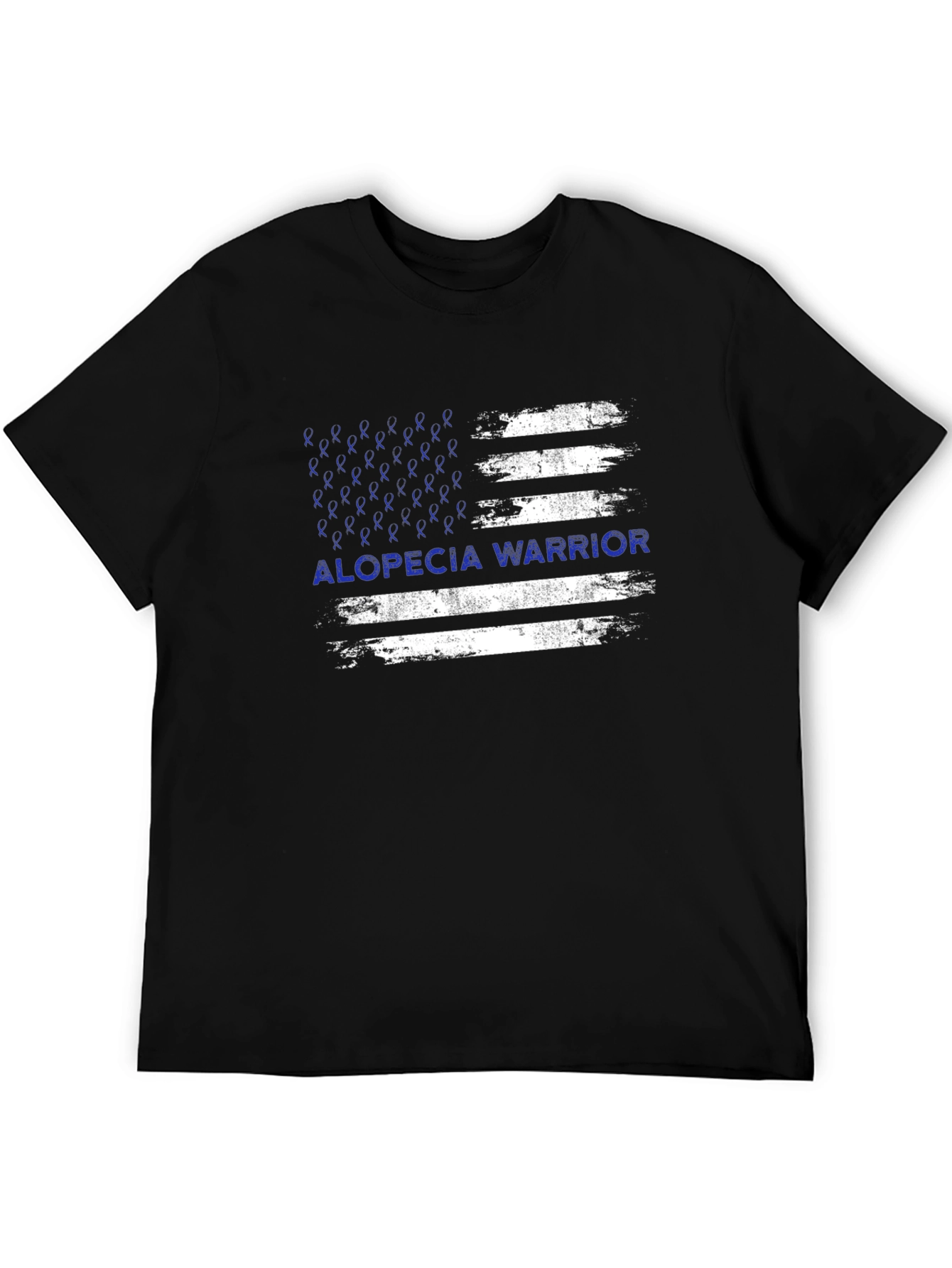 Alopecia Warrior T-Shirt - Awareness Ribbon Flag