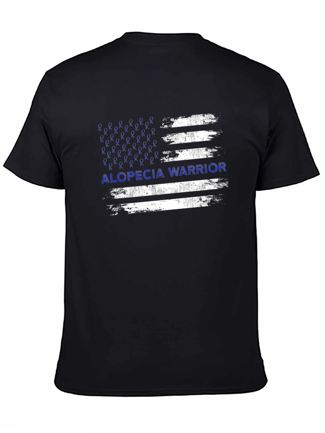 Alopecia Warrior T-Shirt - Awareness Ribbon Flag