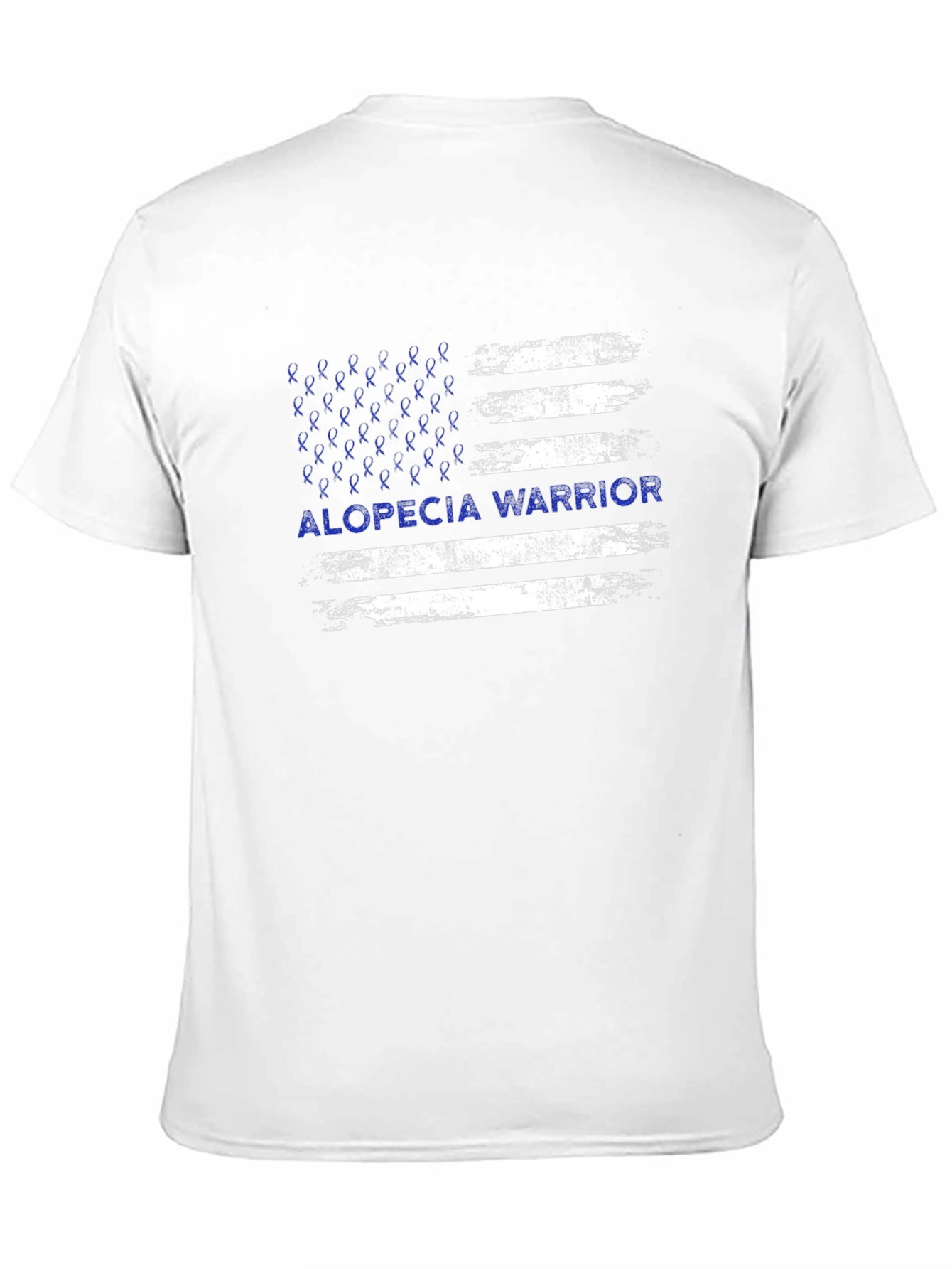 Alopecia Warrior T-Shirt - Awareness Ribbon Flag