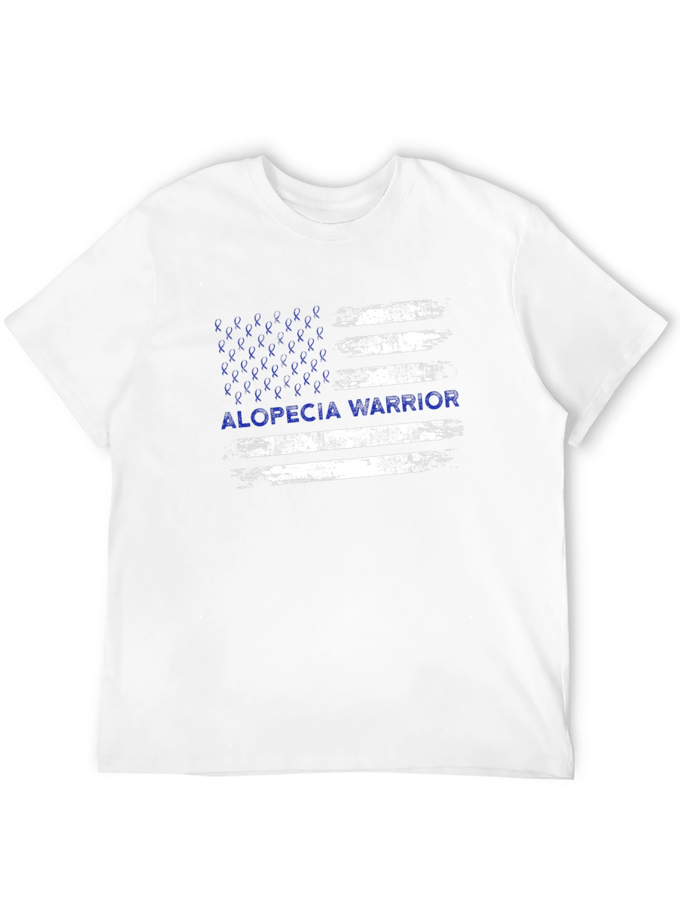 Alopecia Warrior T-Shirt - Awareness Ribbon Flag