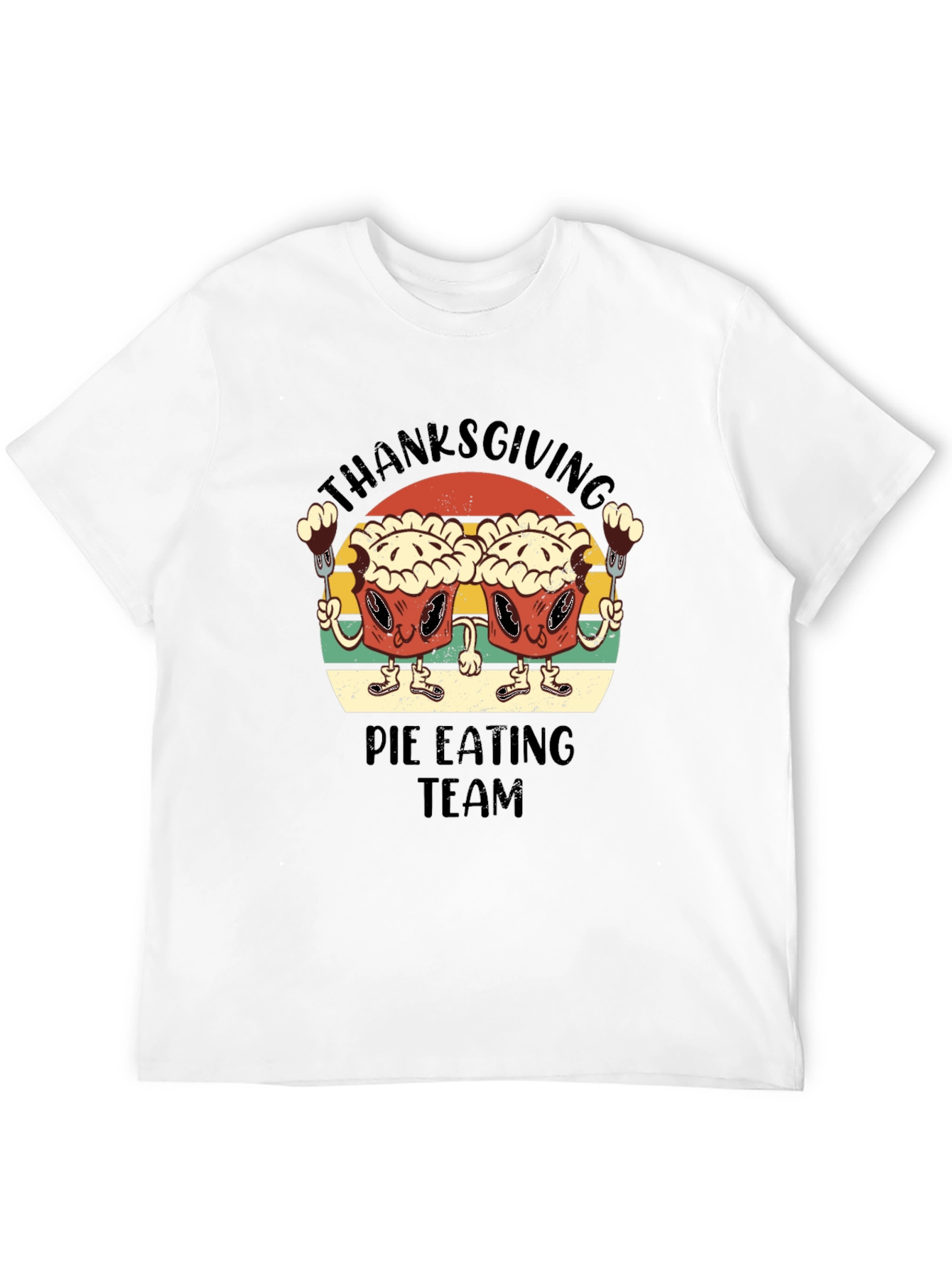 Thanksgiving Pie Eating Team T-Shirt - Funny Holiday Tee