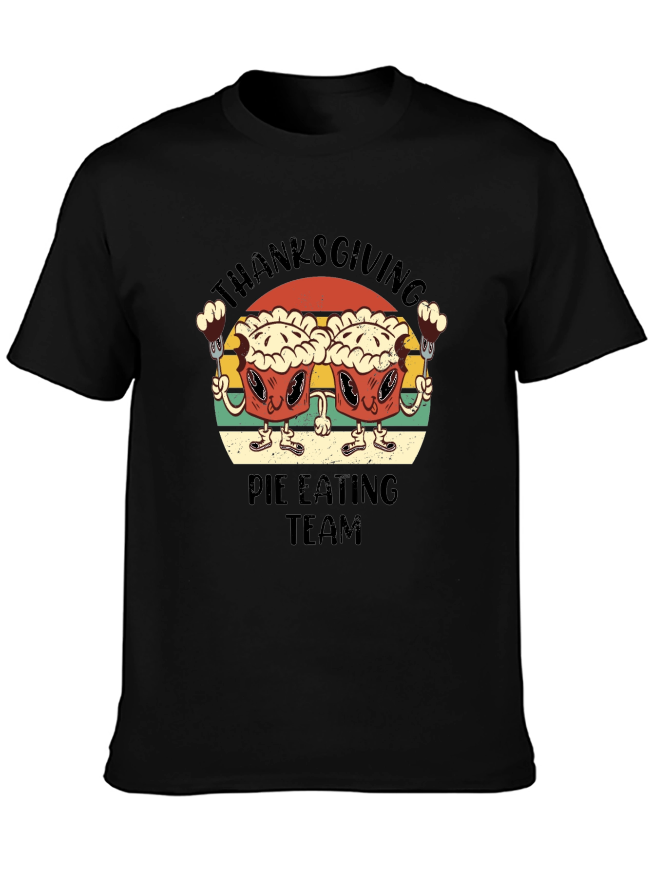 Thanksgiving Pie Eating Team T-Shirt - Funny Holiday Tee