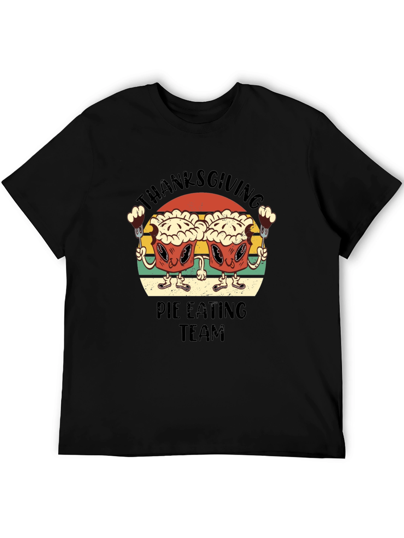 Thanksgiving Pie Eating Team T-Shirt - Funny Holiday Tee
