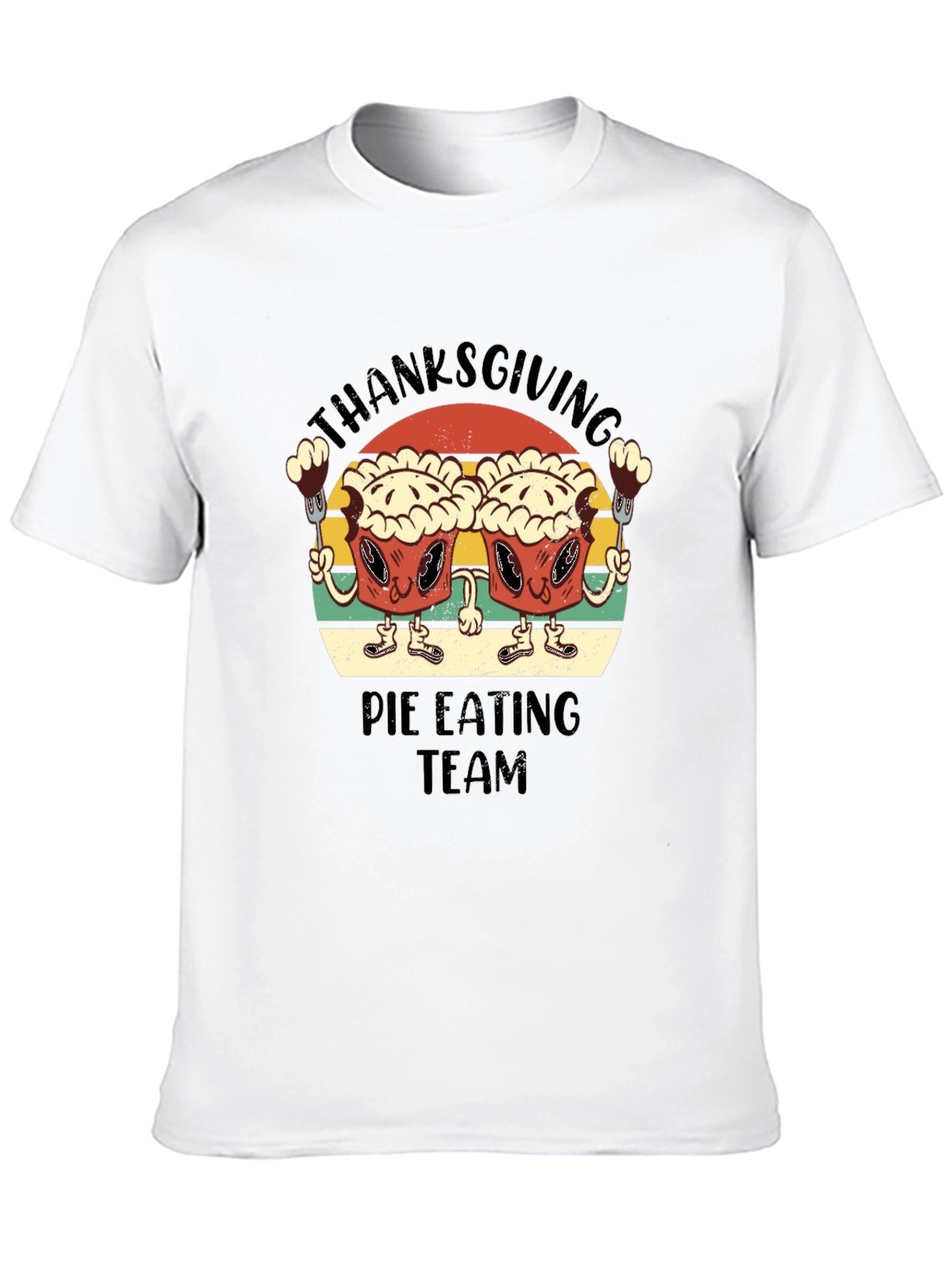 Thanksgiving Pie Eating Team T-Shirt - Funny Holiday Tee