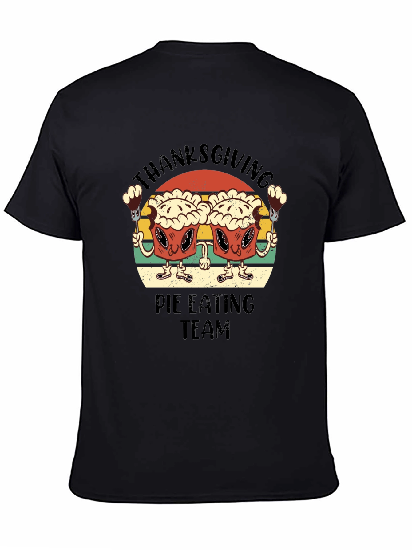 Thanksgiving Pie Eating Team T-Shirt - Funny Holiday Tee
