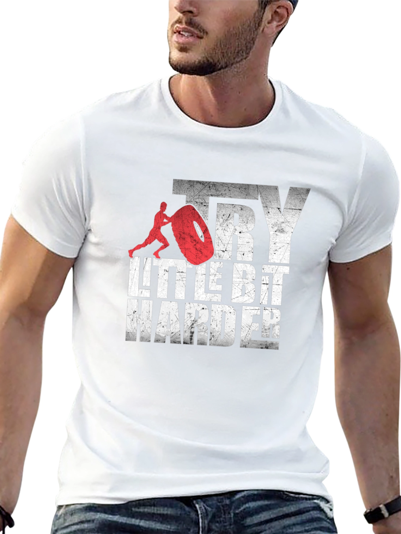 Try a Little Bit Harder Graphic Tee