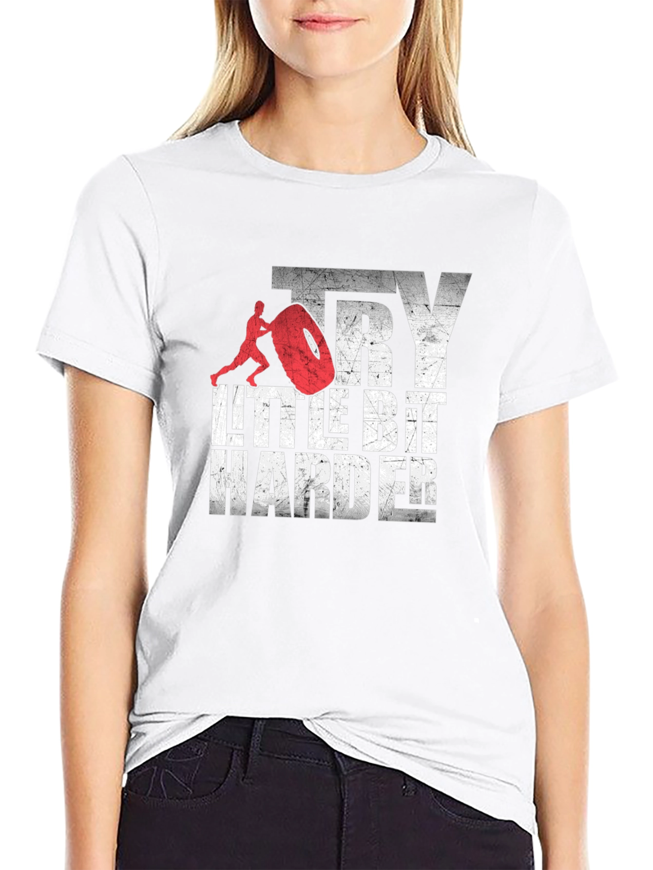 Try a Little Bit Harder Graphic Tee