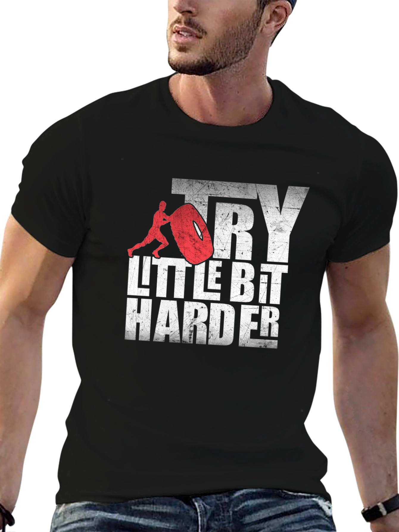 Try a Little Bit Harder Graphic Tee