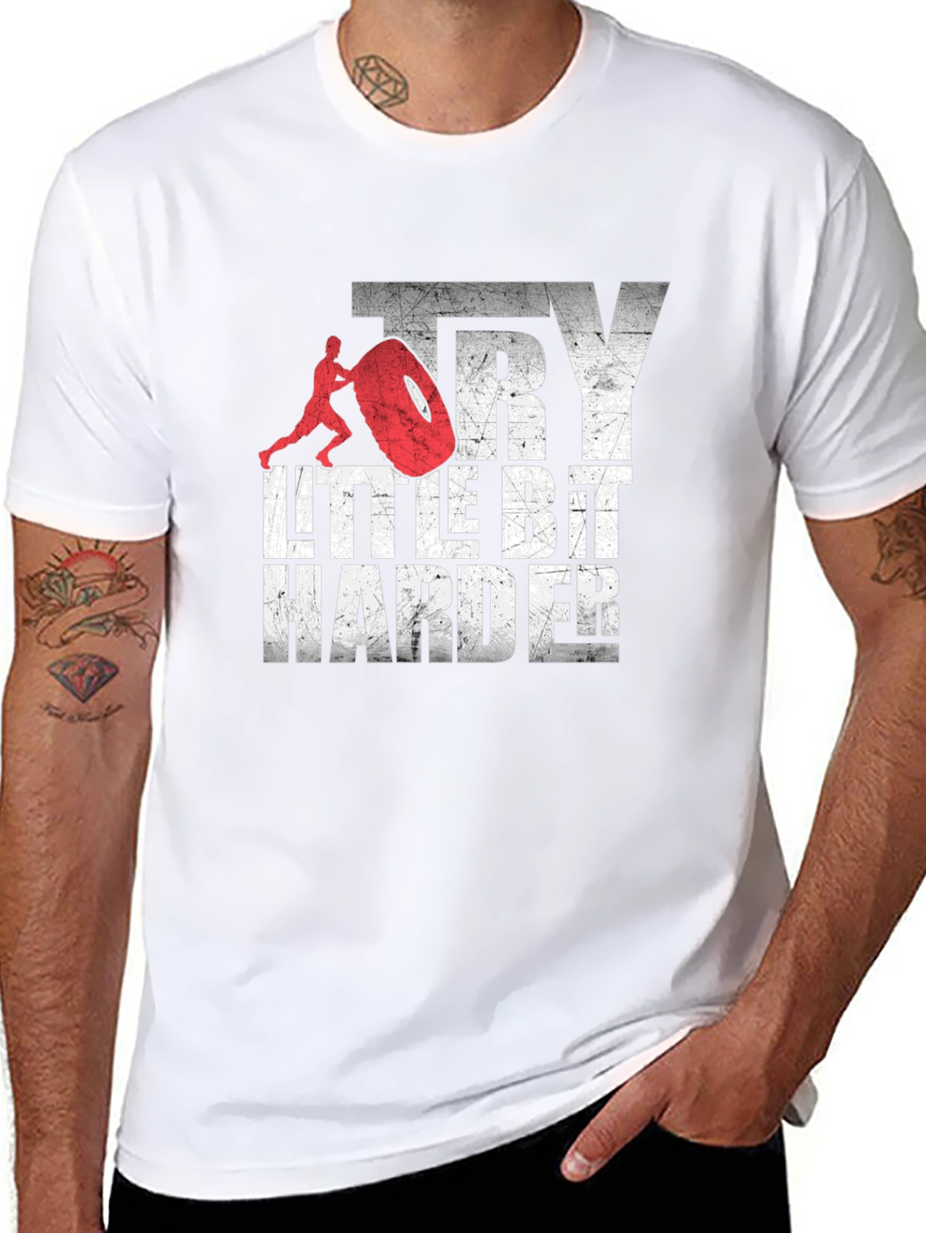 Try a Little Bit Harder Graphic Tee