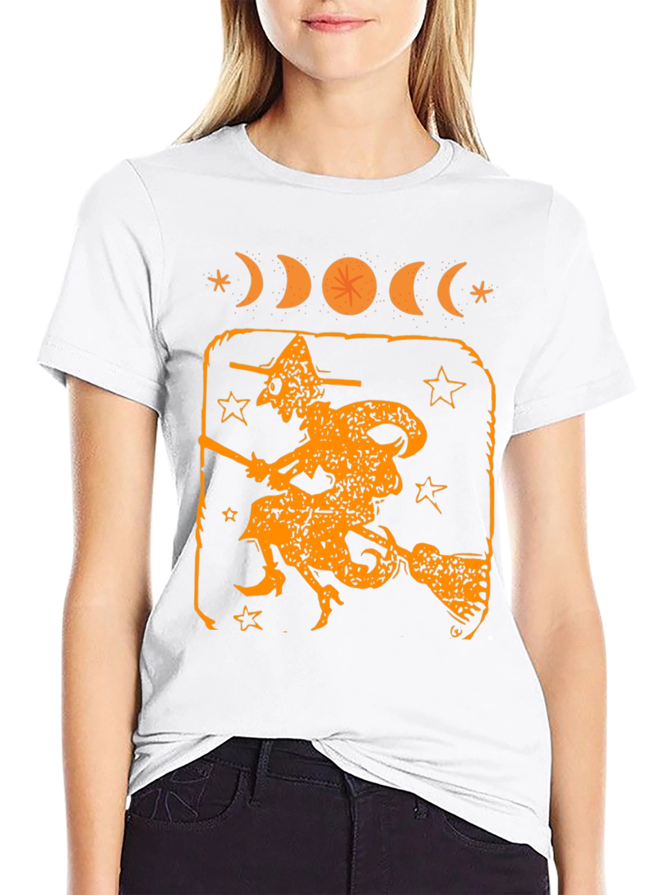 Witch Moon Phases Graphic T-Shirt
