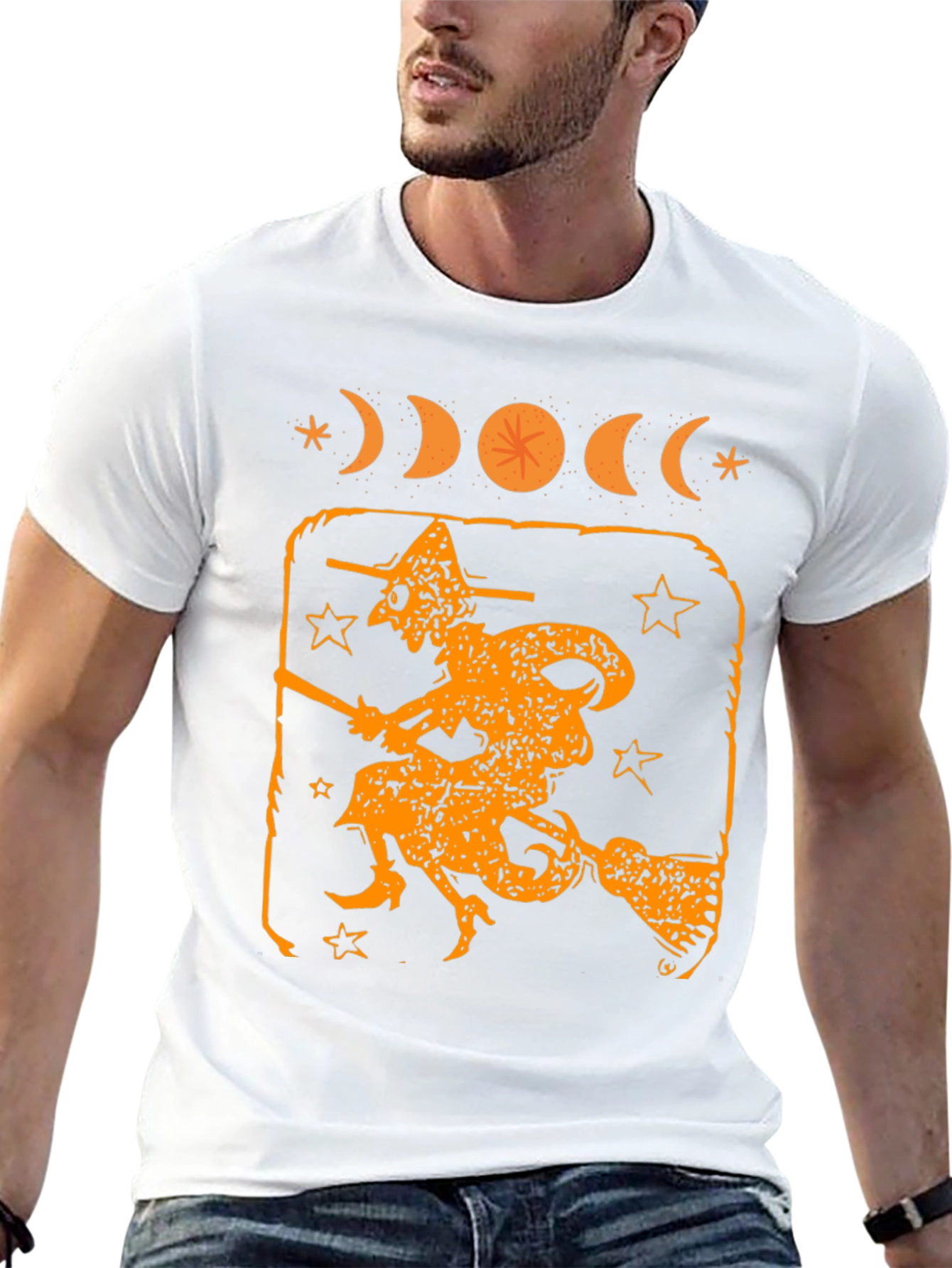 Witch Moon Phases Graphic T-Shirt