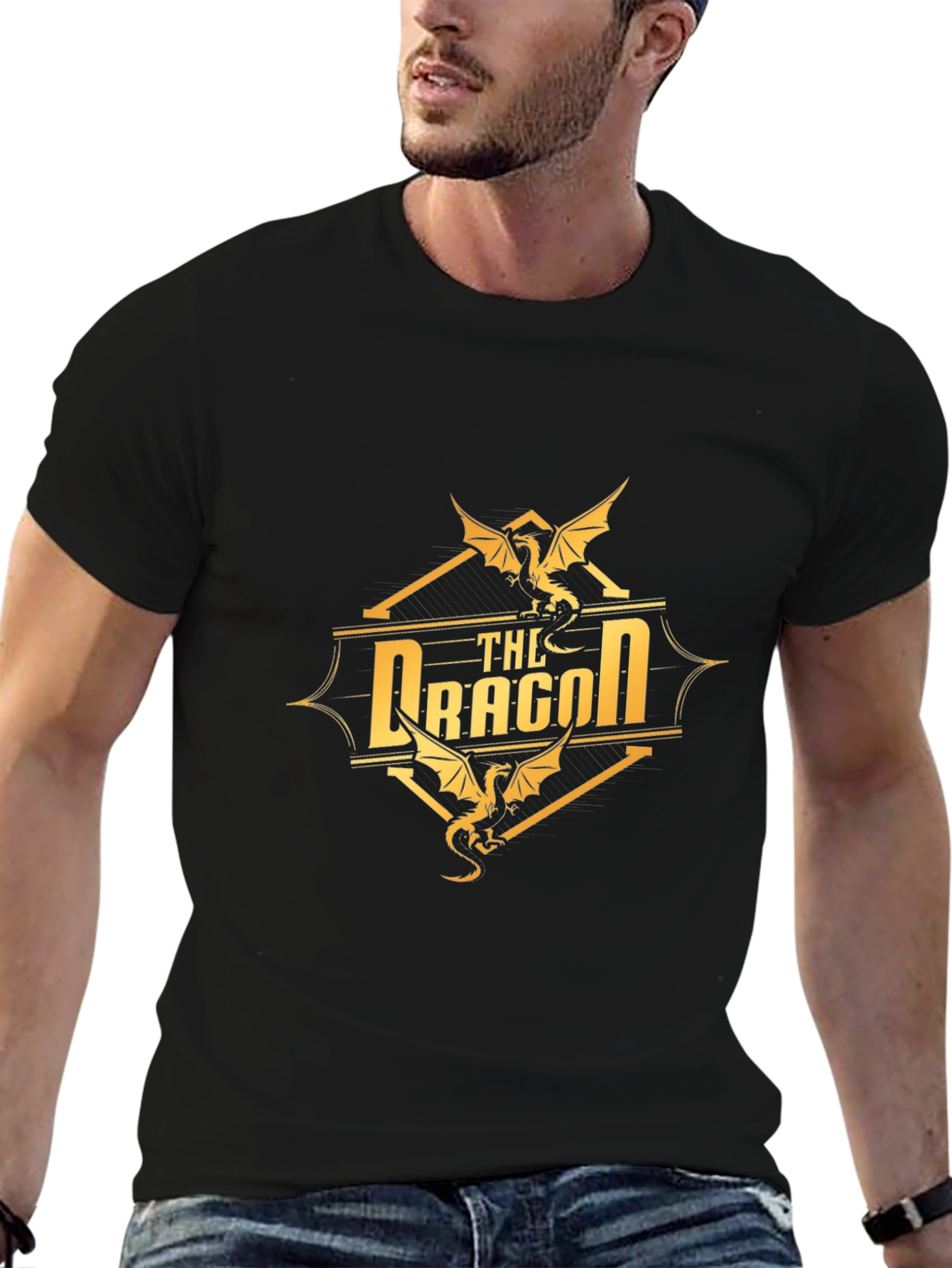The Dragon Graphic T-Shirt - Black Cotton Tee