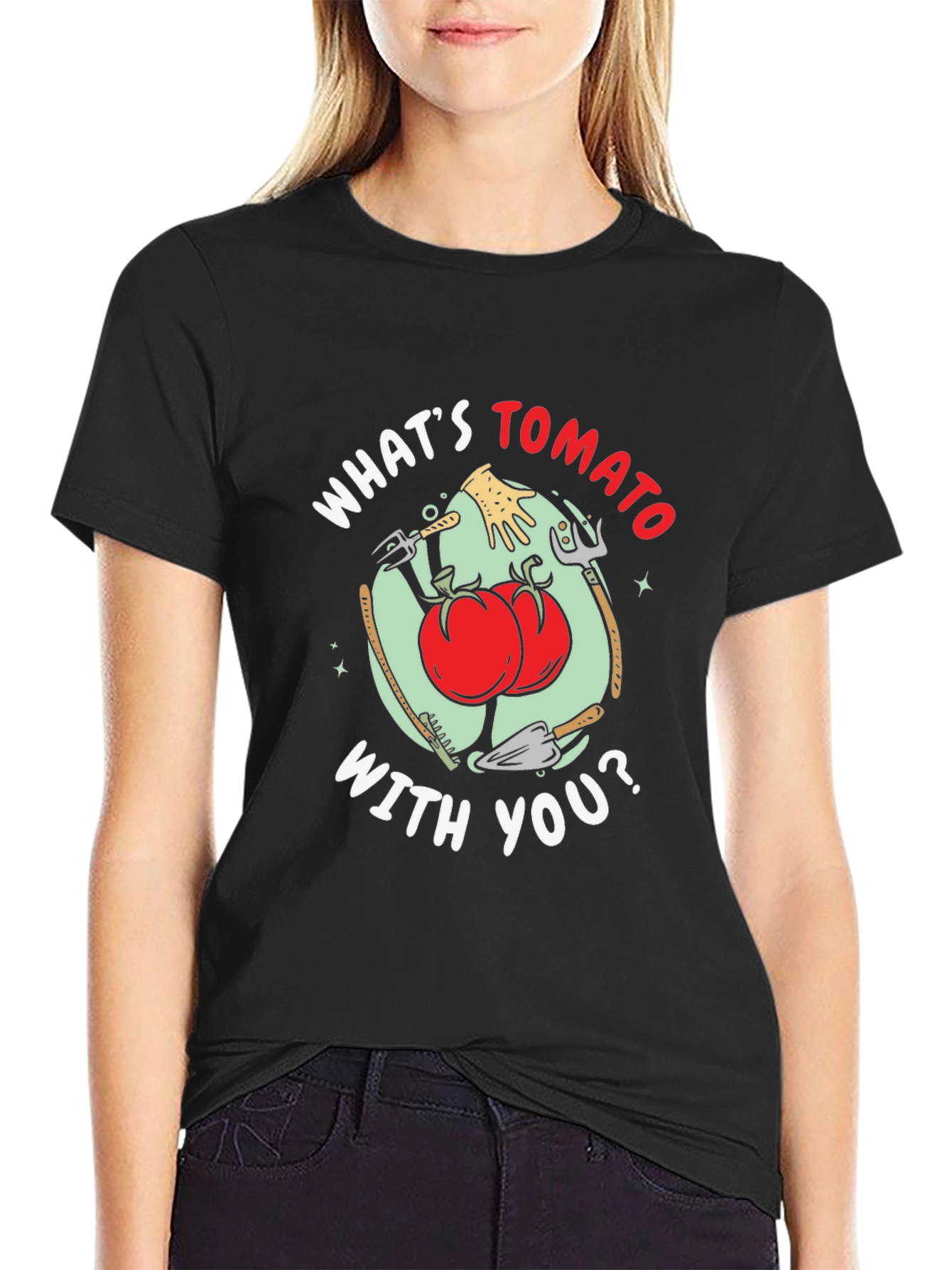 Whats Tomato With You Funny Gardening T-Shirt