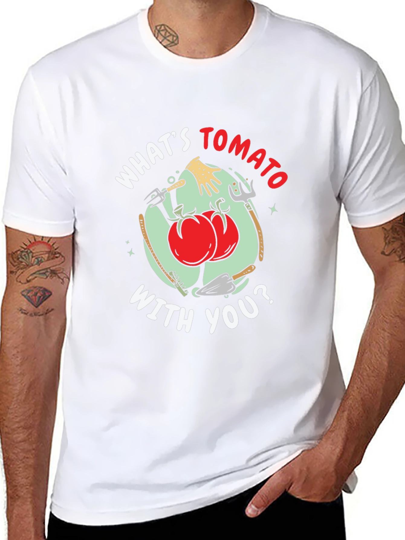 Whats Tomato With You Funny Gardening T-Shirt