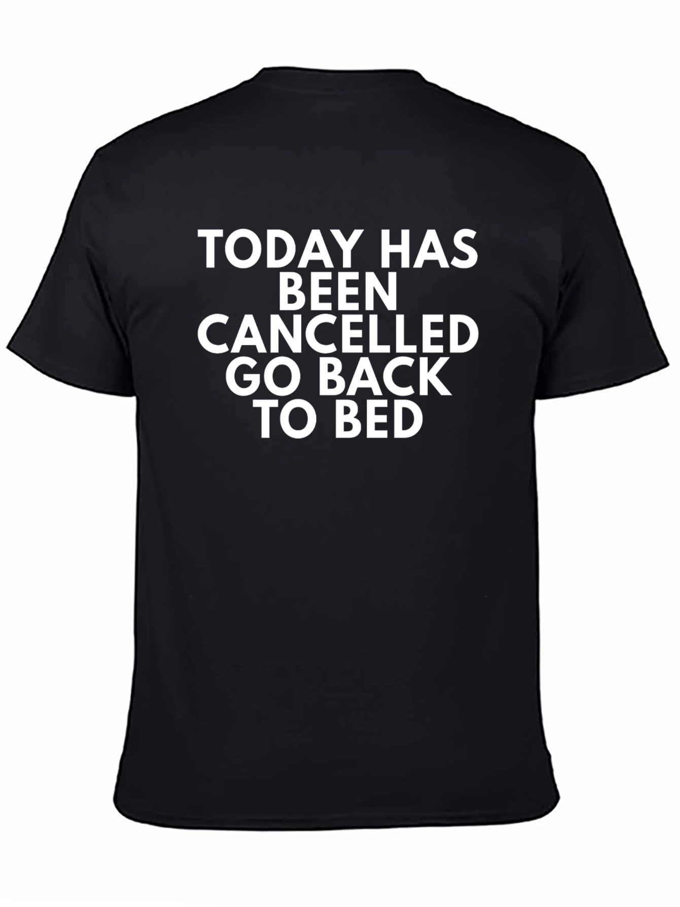 Today Cancelled Black Graphic Tee