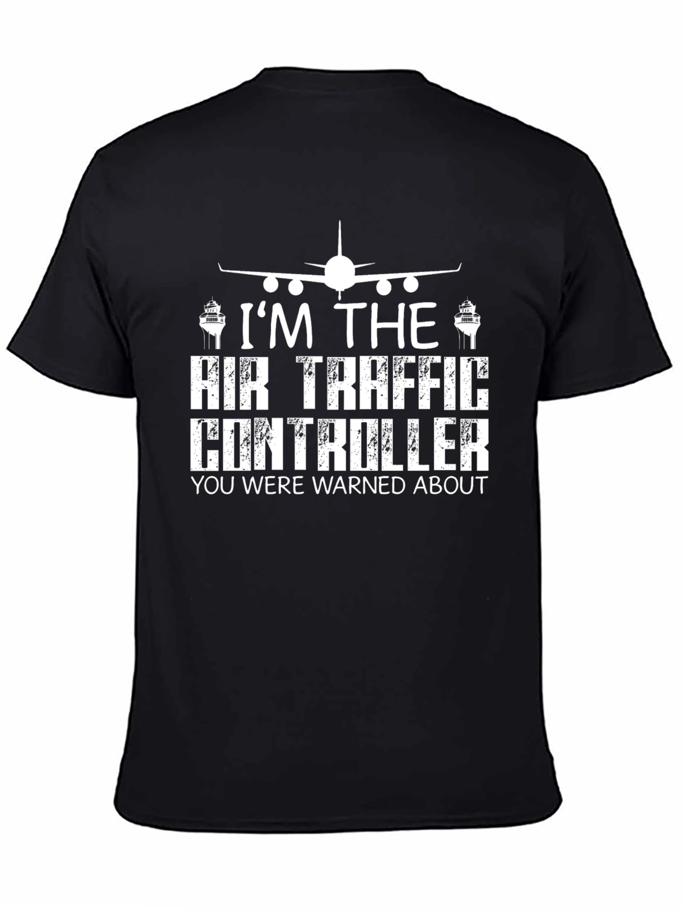 Air Traffic Controller Graphic Tee - Black