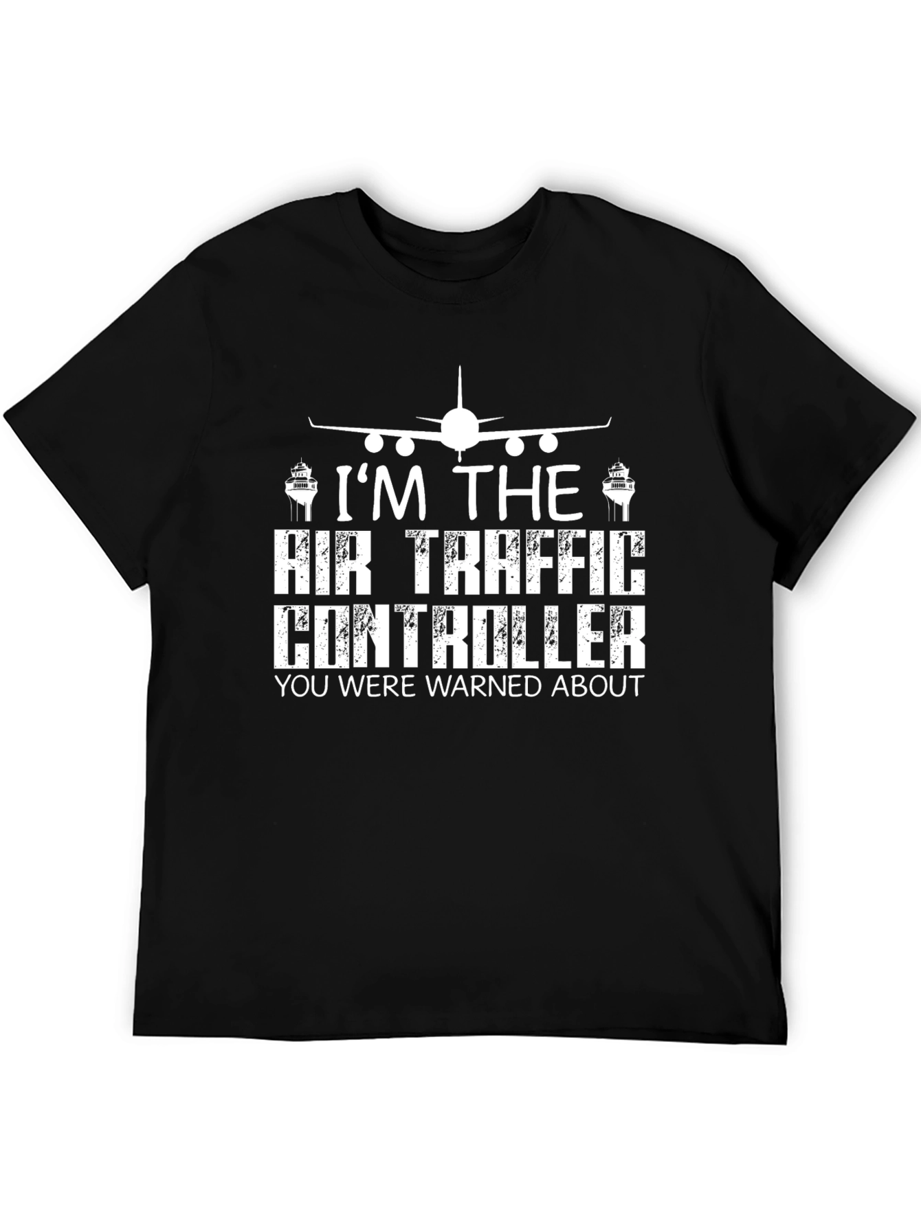 Air Traffic Controller Graphic Tee - Black