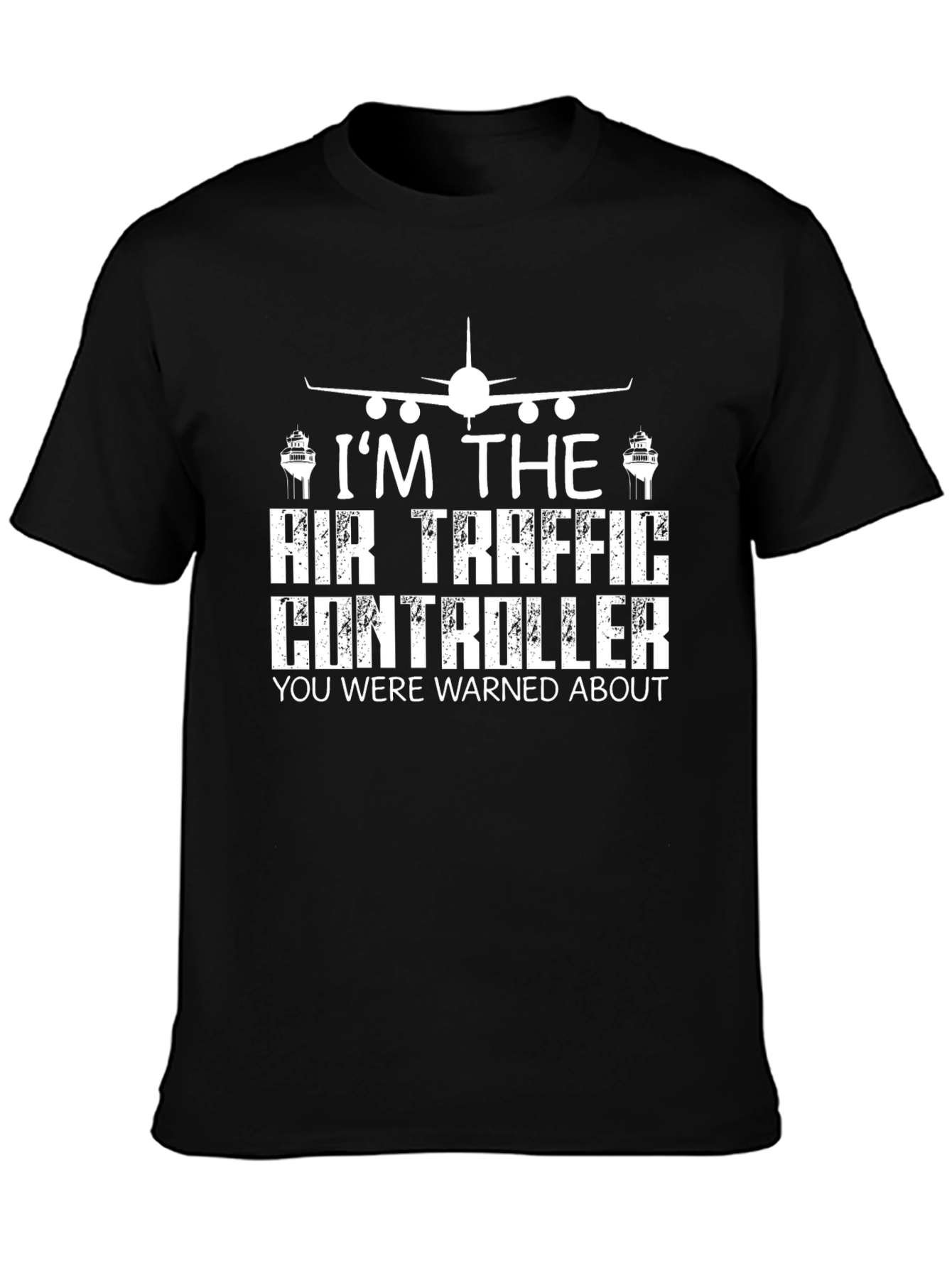 Air Traffic Controller Graphic Tee - Black